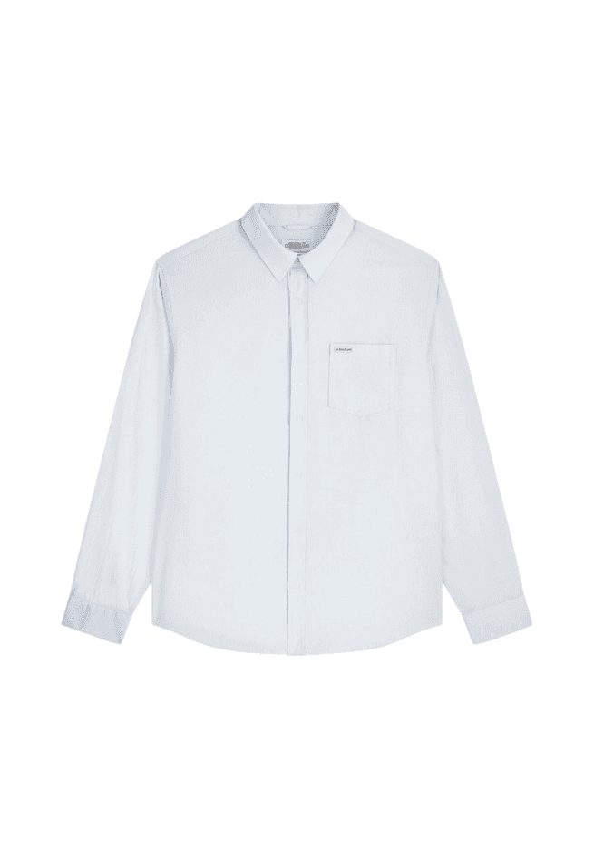 striped shirt with blue man pocket