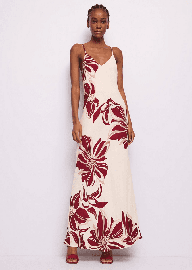 dress with shoulder straps woman buttercream