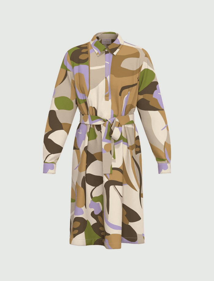 printed woman sand dress