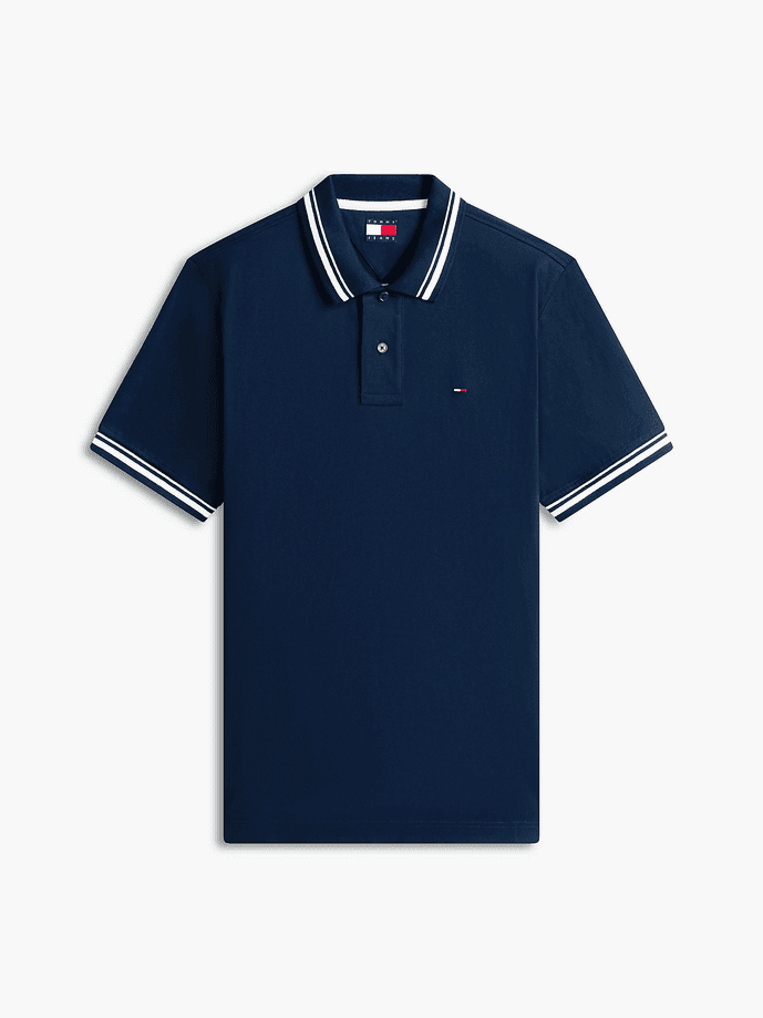 pole with stripes man dark blue