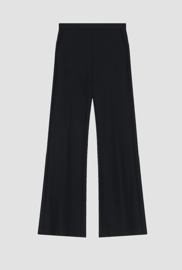 Women's high waist flare pants black