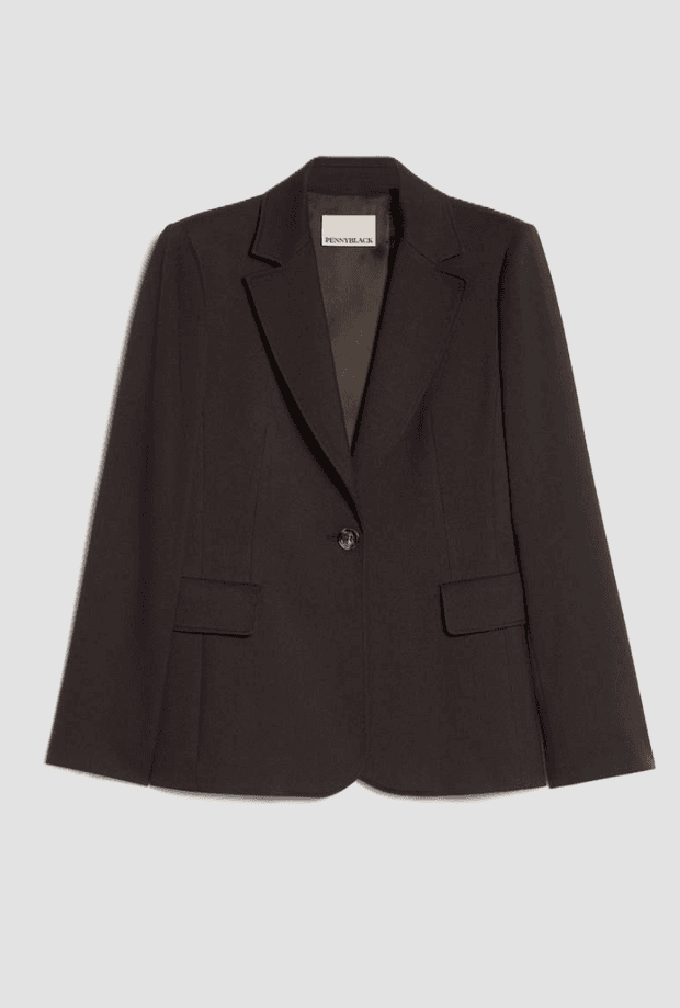 jacket to a button woman's head of blackberry