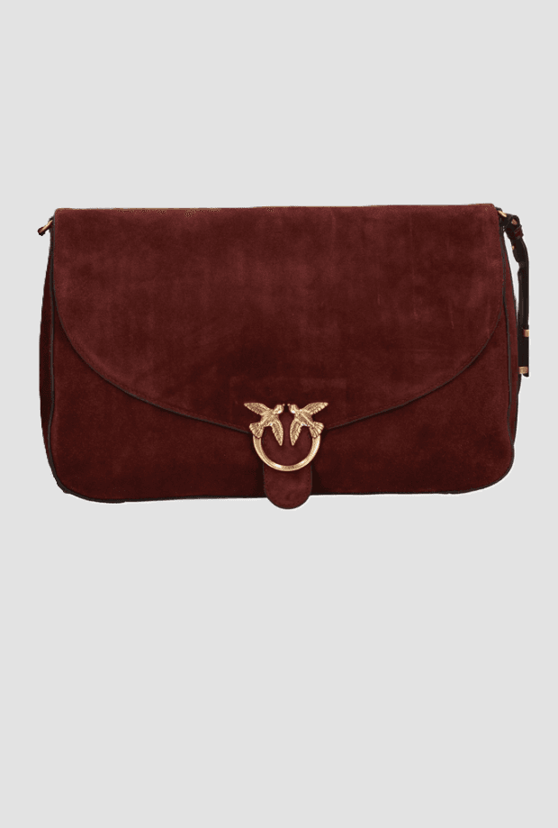 bag in camoscio love birds woman Burgundy