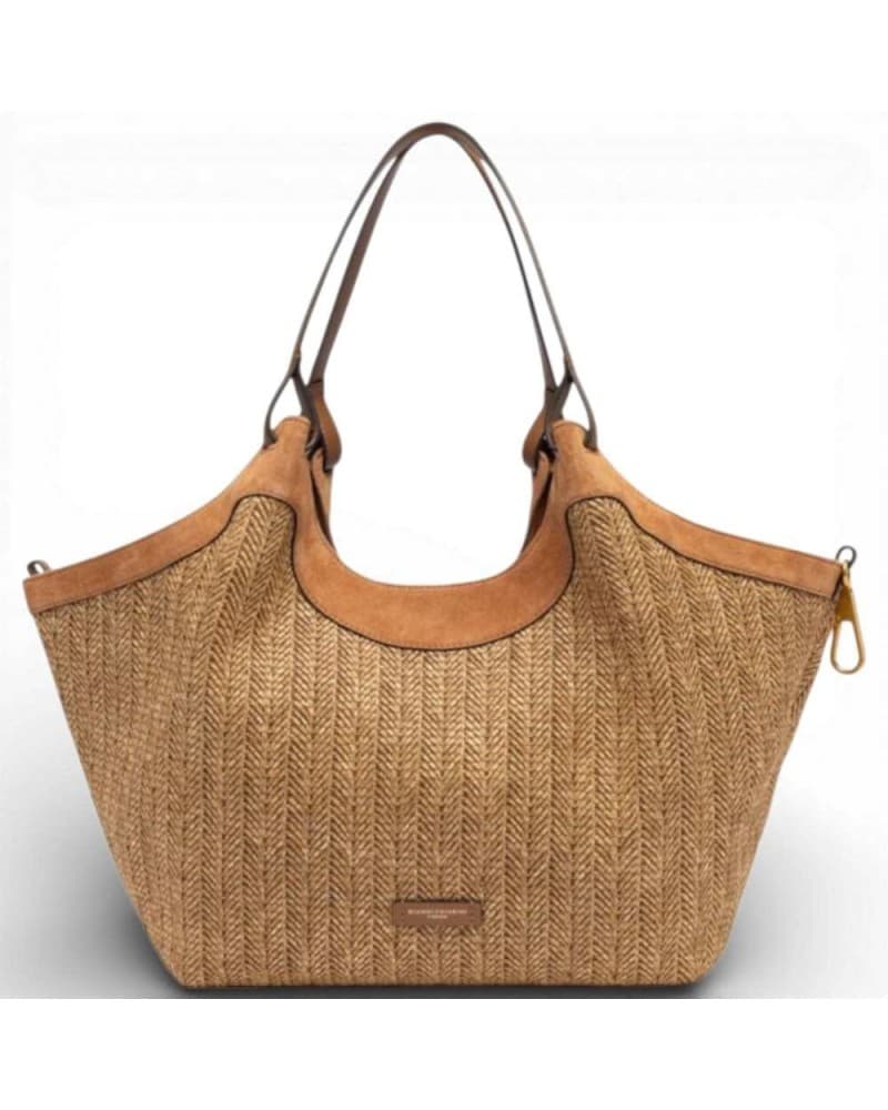 Gianni Chiarini Women's Dua Bag Cookie in Fabric and Leather