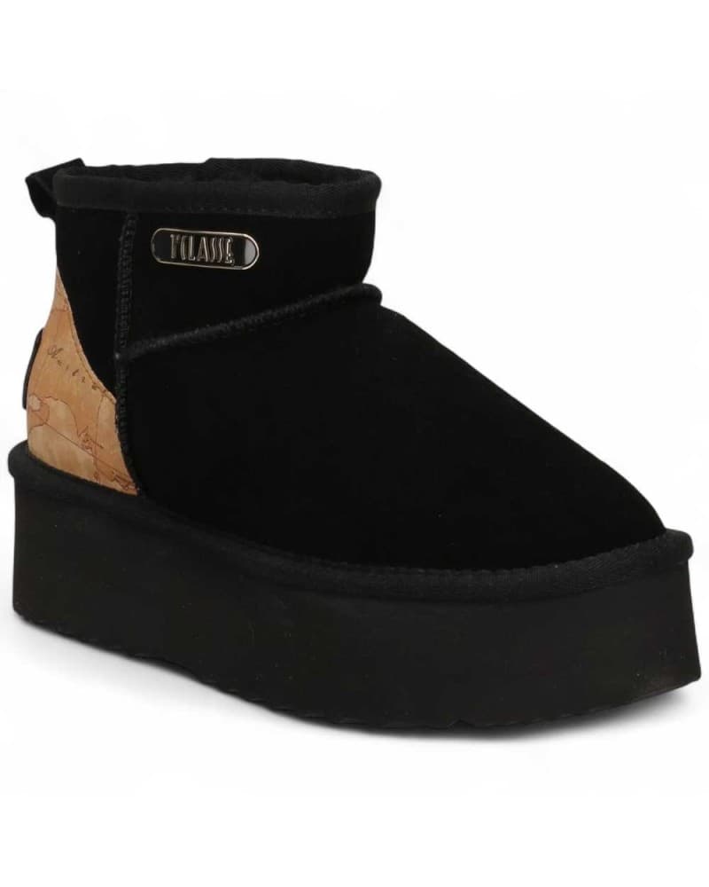 Alviero Martini 1st Class Woman Half-Boot Geo Booties Black 40 - 1262-417B-0001