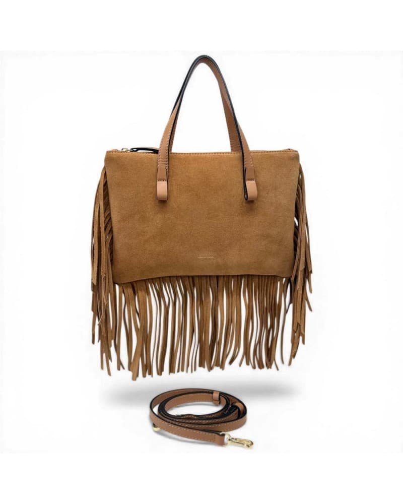 Loristella Ruby Women's Handbag Leather Suede Leather With Detail Node
