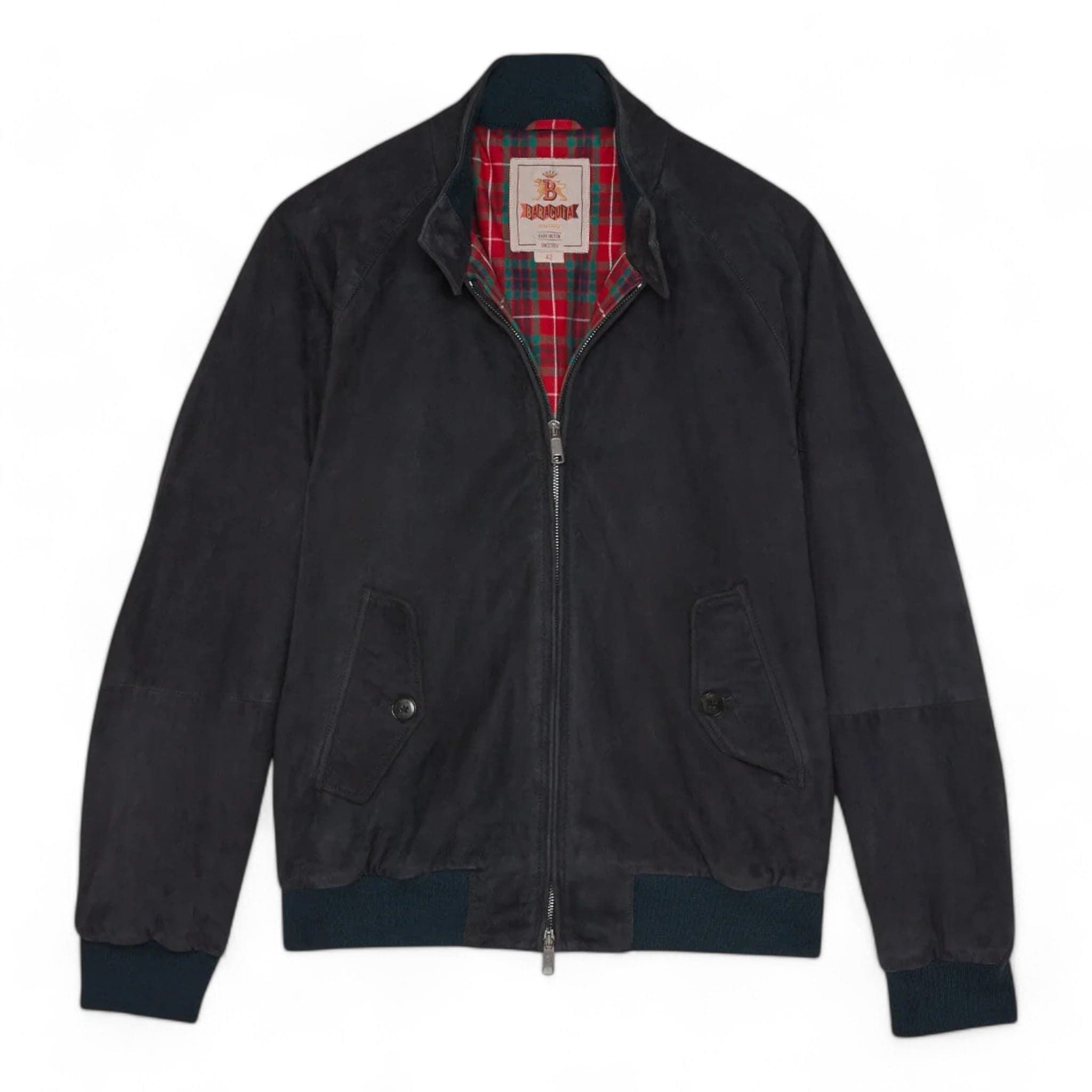 jacket Baracuta harrington g9 suede winter - navy