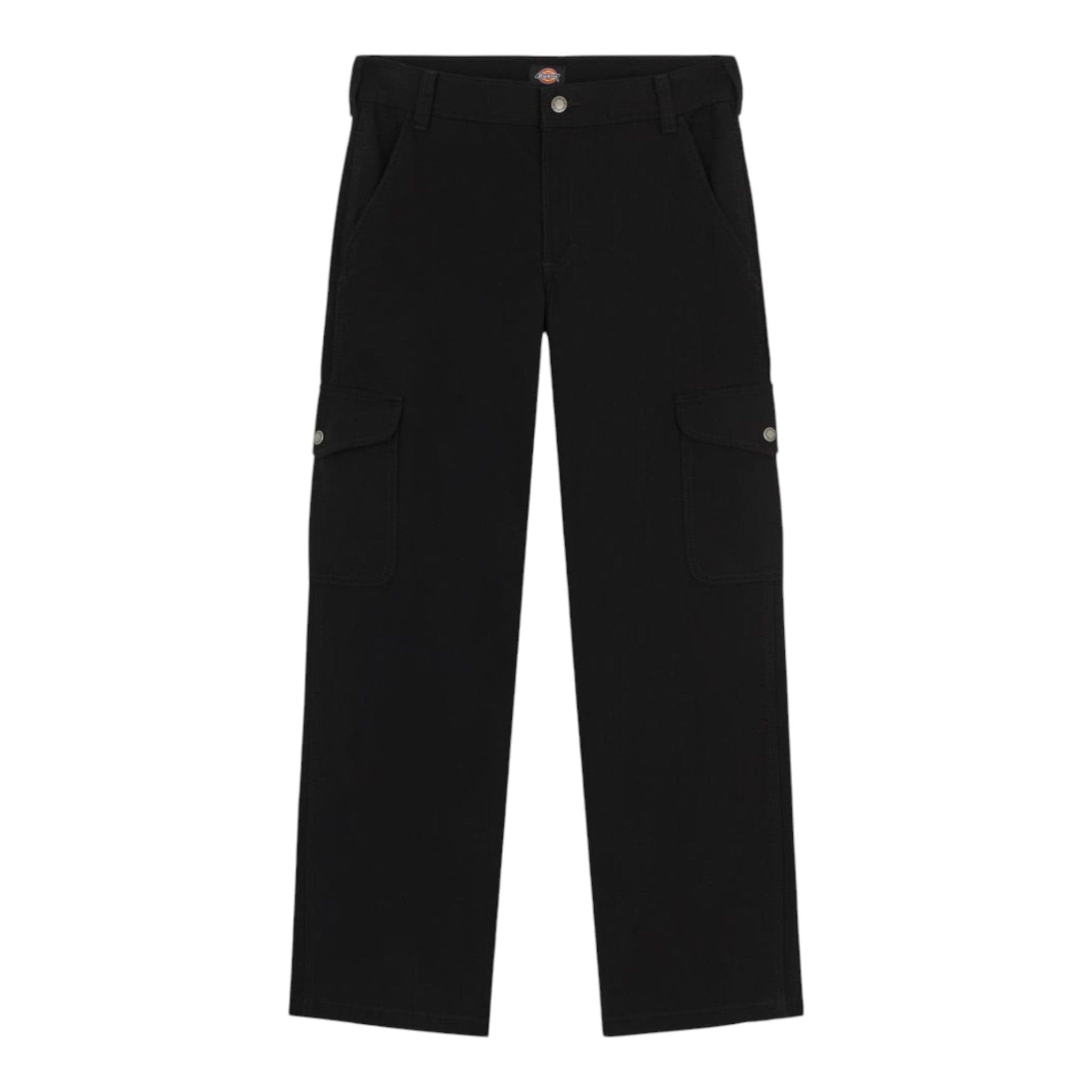 Women's trousers Dickies duck canvas cargo w - black