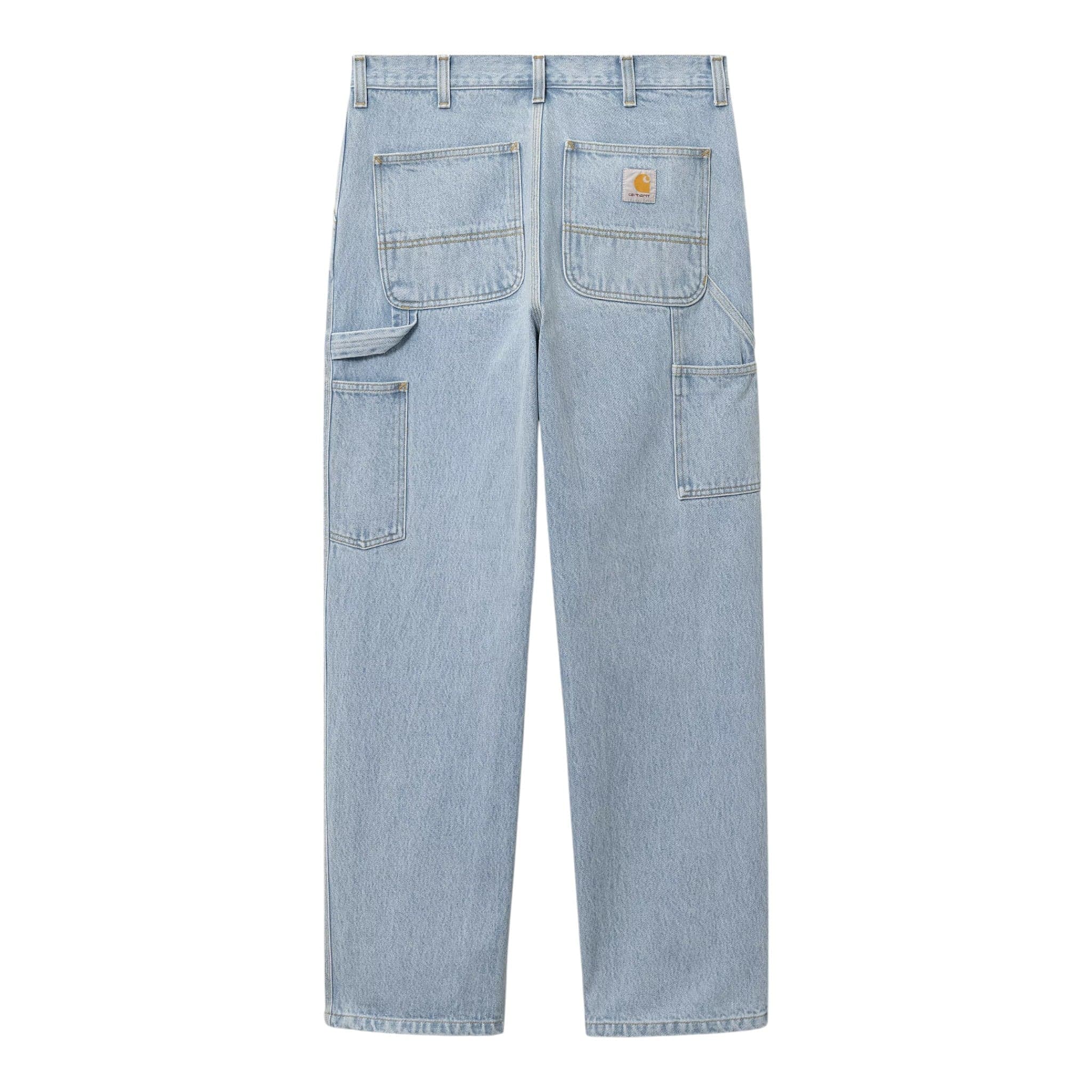 Carhartt Wip single knee pant - blue heavy stone bleached