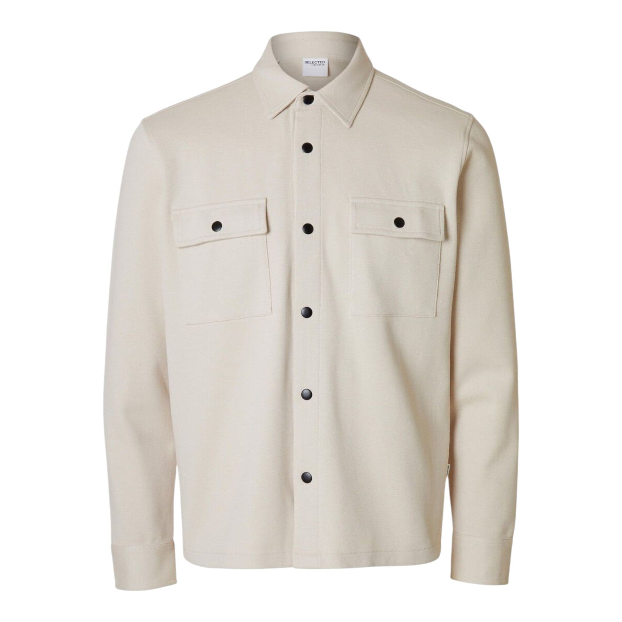 selected homme jackie sweat jacket - oatmeal