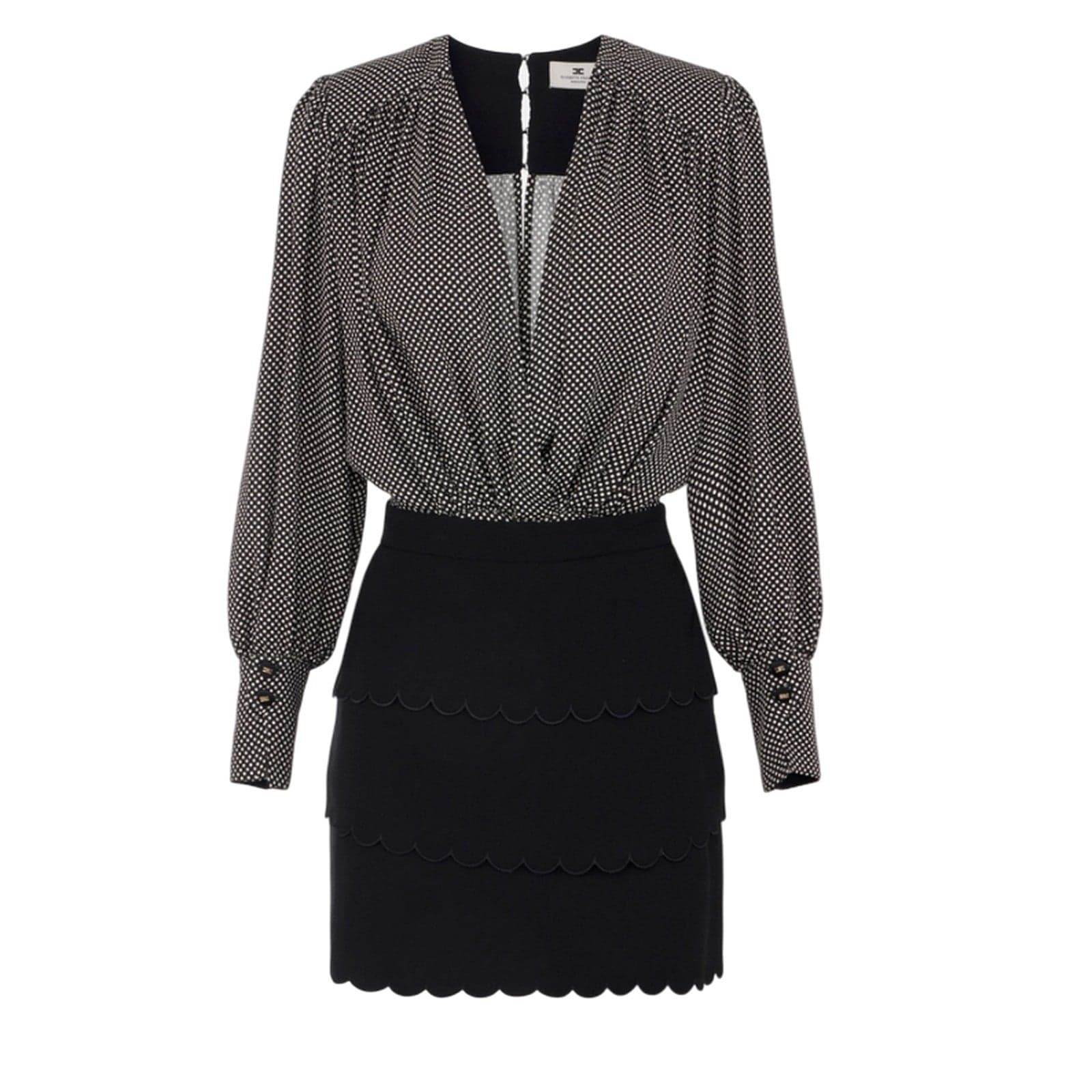 casual woman clothes Elisabetta Franchi - dress - black