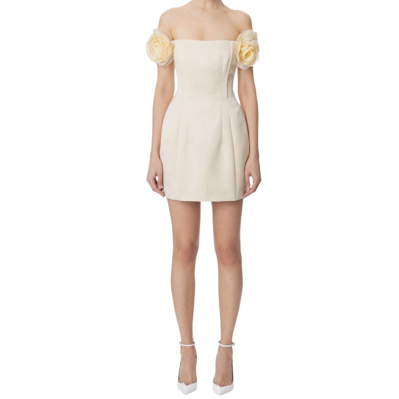 casual woman clothes Elisabetta Franchi - dress - white