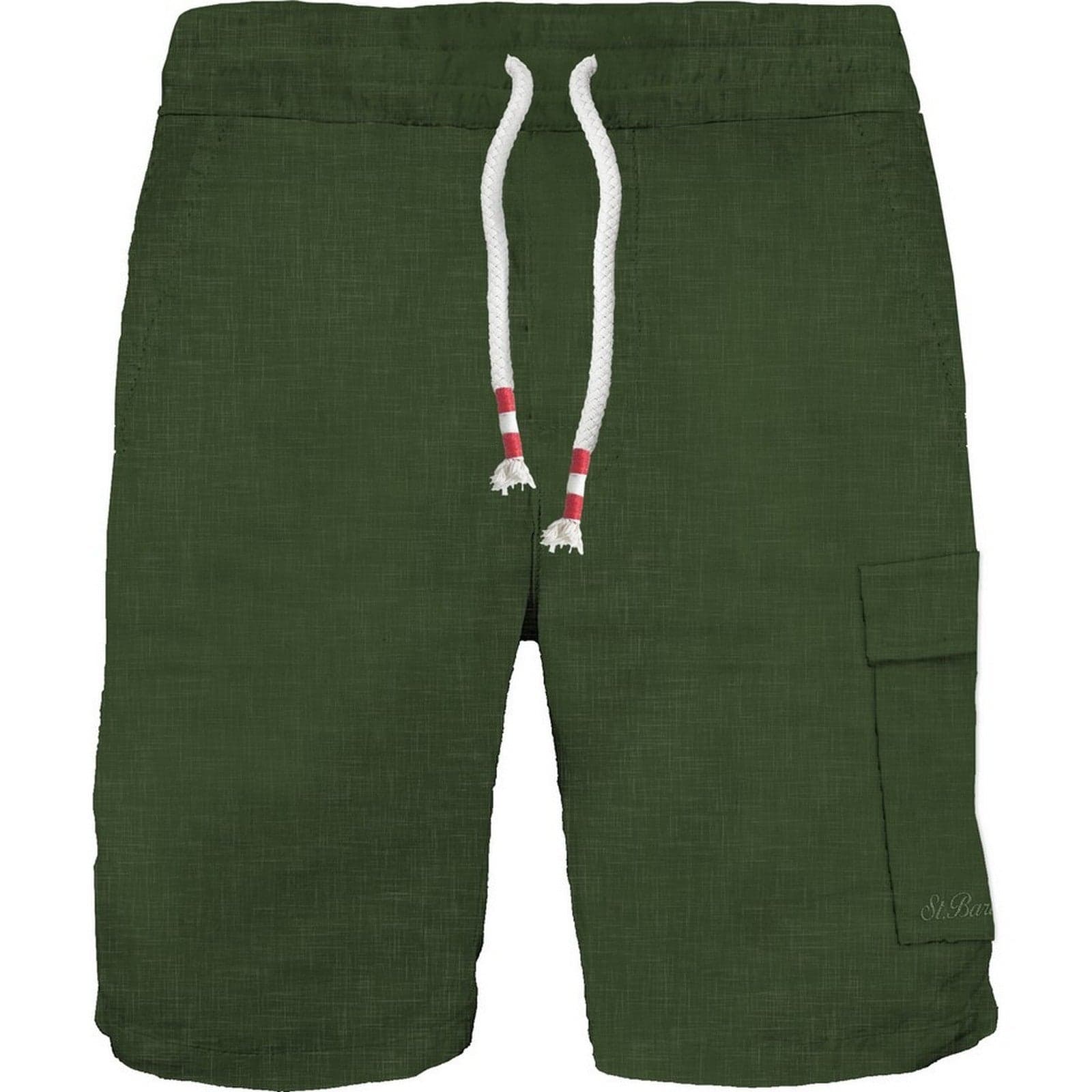 bermuda man Mc2 Saint Barth - marseille linen 52 military - n.d.