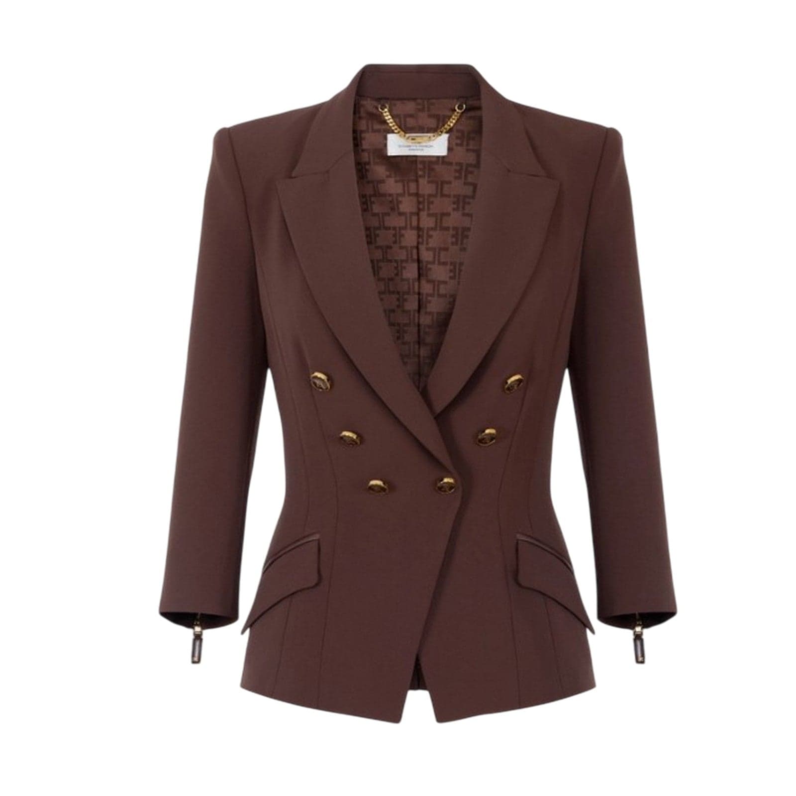 women's jackets Elisabetta Franchi - jacket - brown