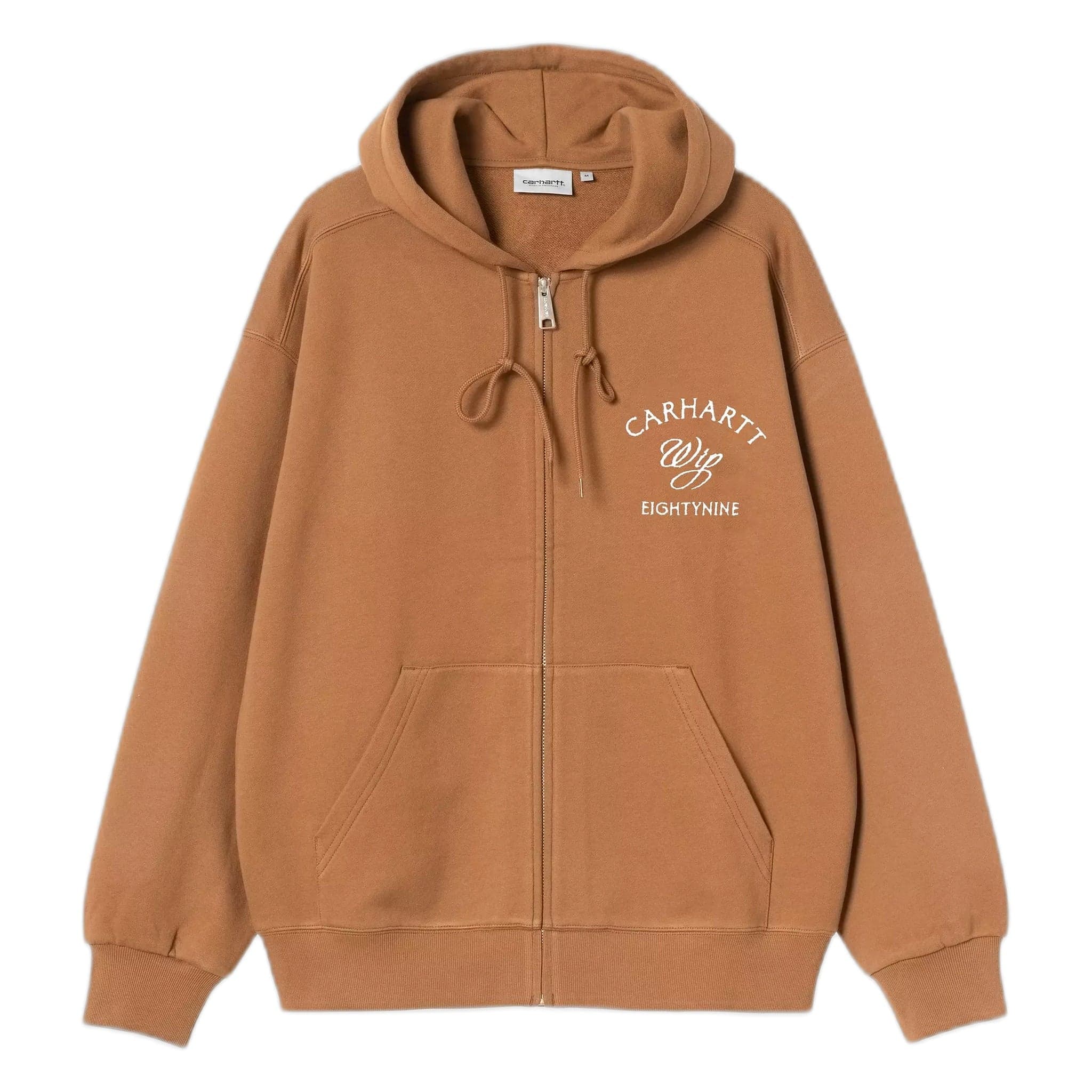 phenol Carhartt Wip hooded eightynine sweat jacket - hamilton brown