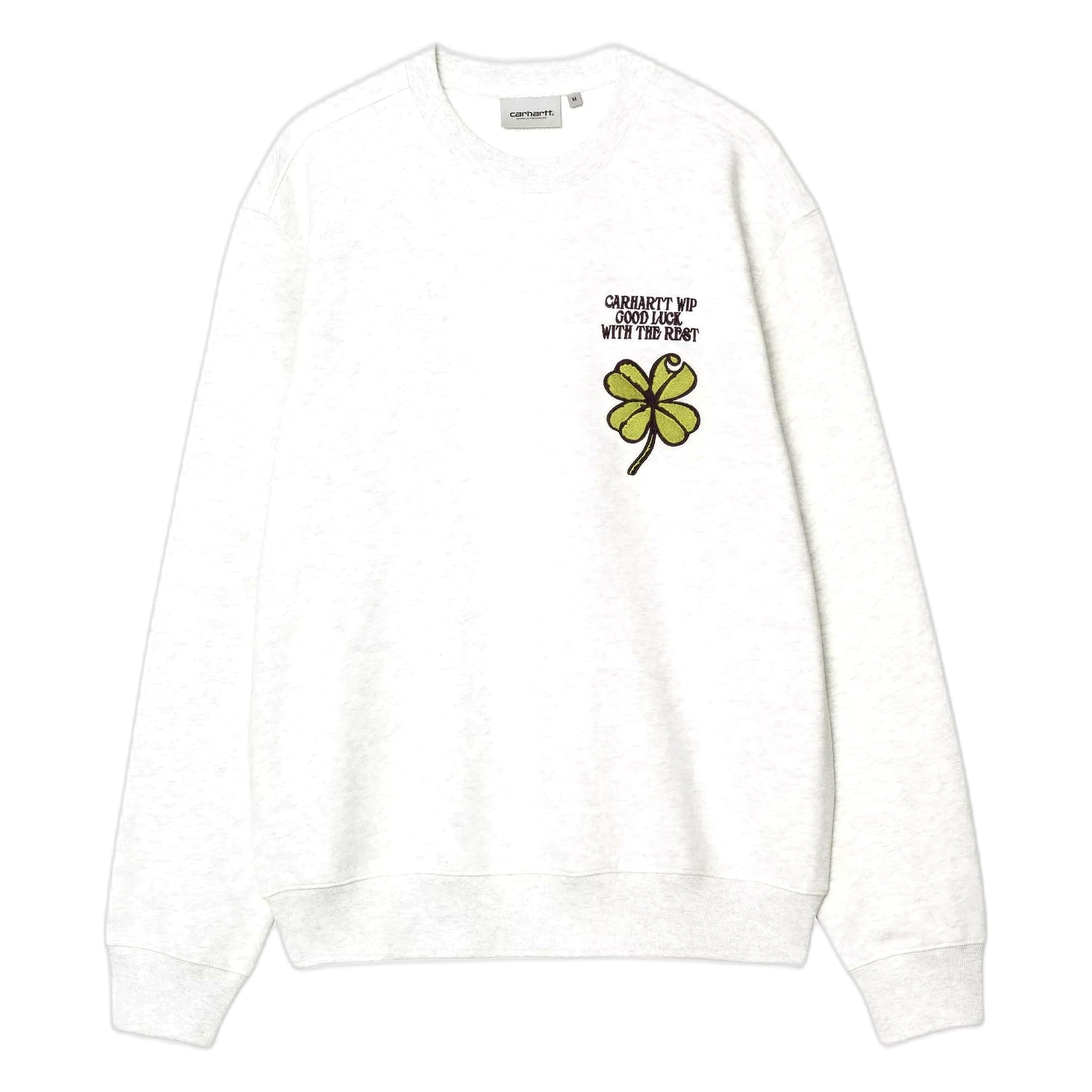 phenol Carhartt Wip clover sweat - ash heather