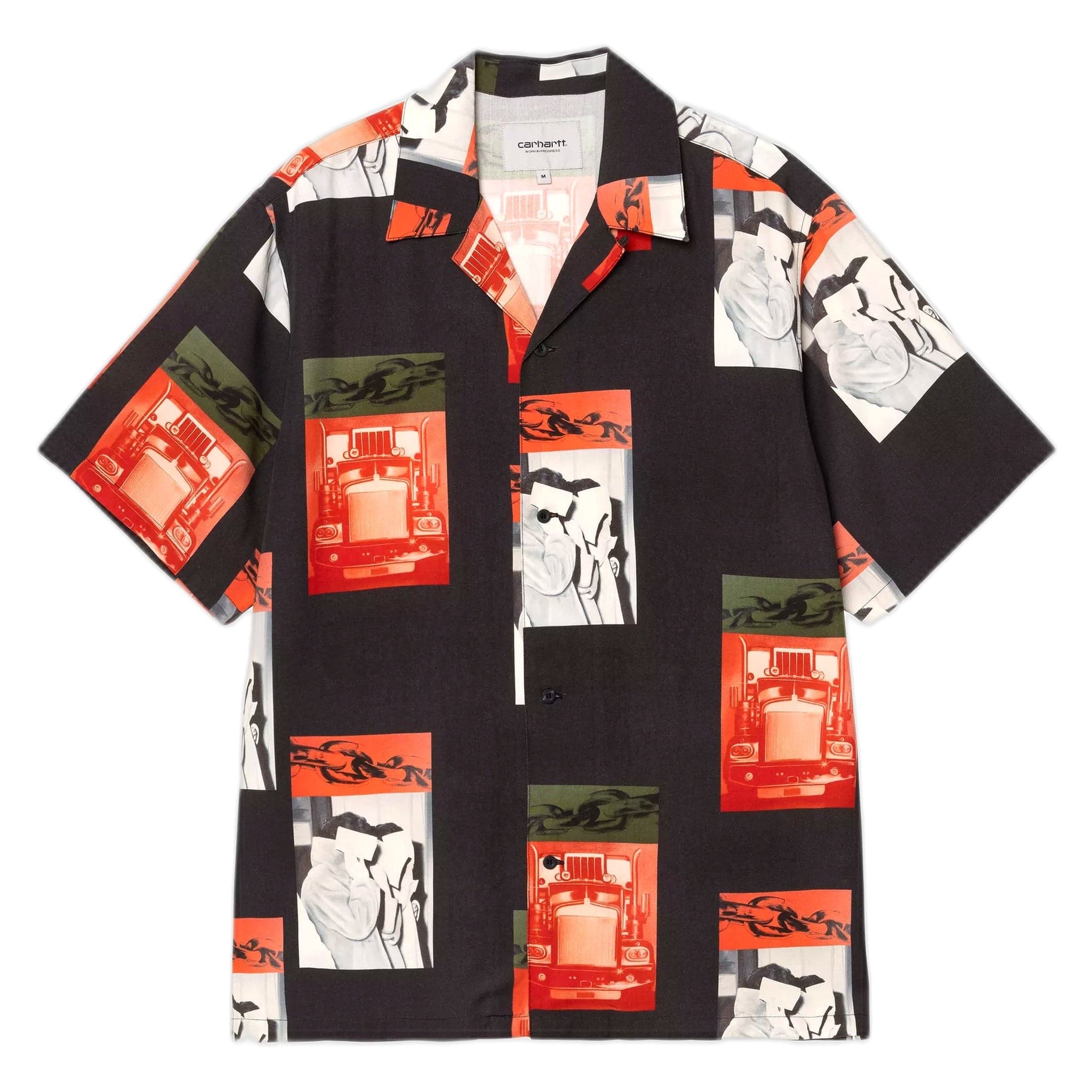 Shirt shirt Carhartt Wip s/s sean hamilton shirt - sean hamilton print /black