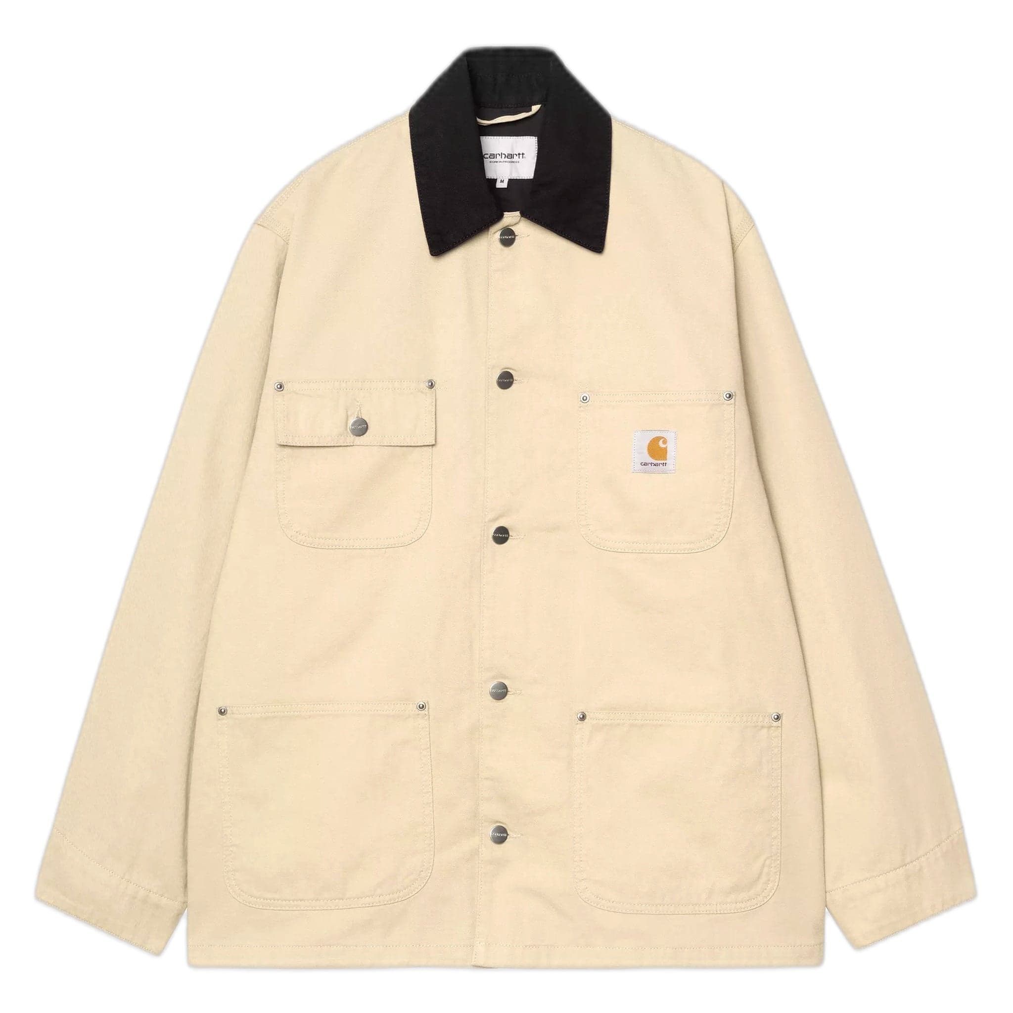 jacket Carhartt Wip og chore coat - barchan / black rinsed
