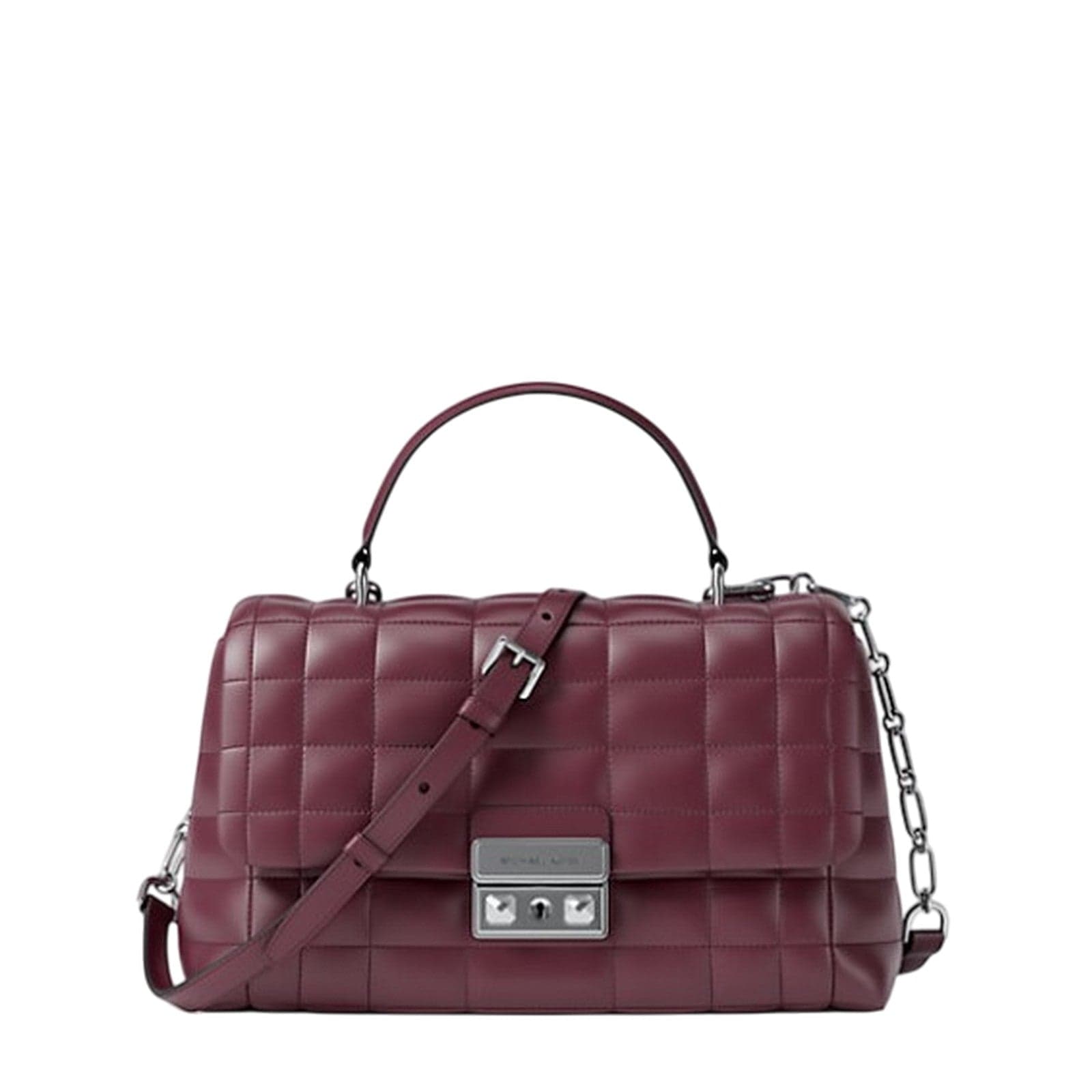 Women Handbags Michael Kors - md th satchel - burgundy