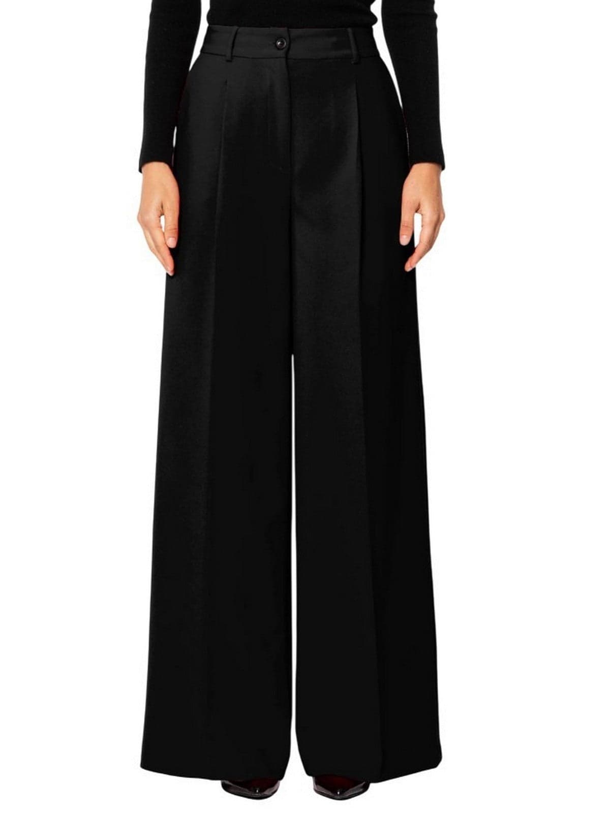 Women's trousers rue•8isquit - panta palazzo cady - black