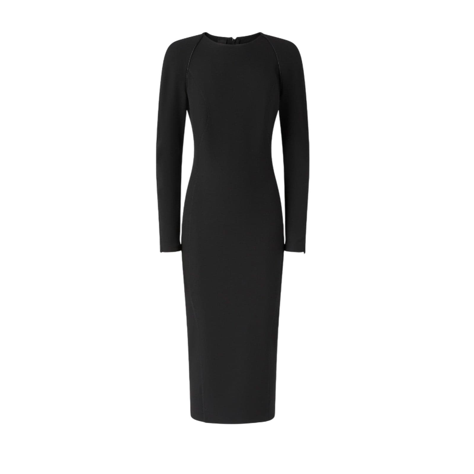 casual woman clothes Pinko - fruit crepe poly dress - black