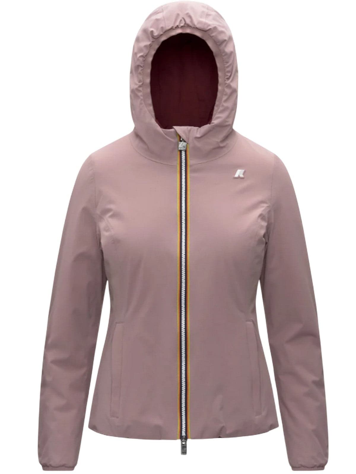 waterproof women jackets K-way - lily st warm double - pink