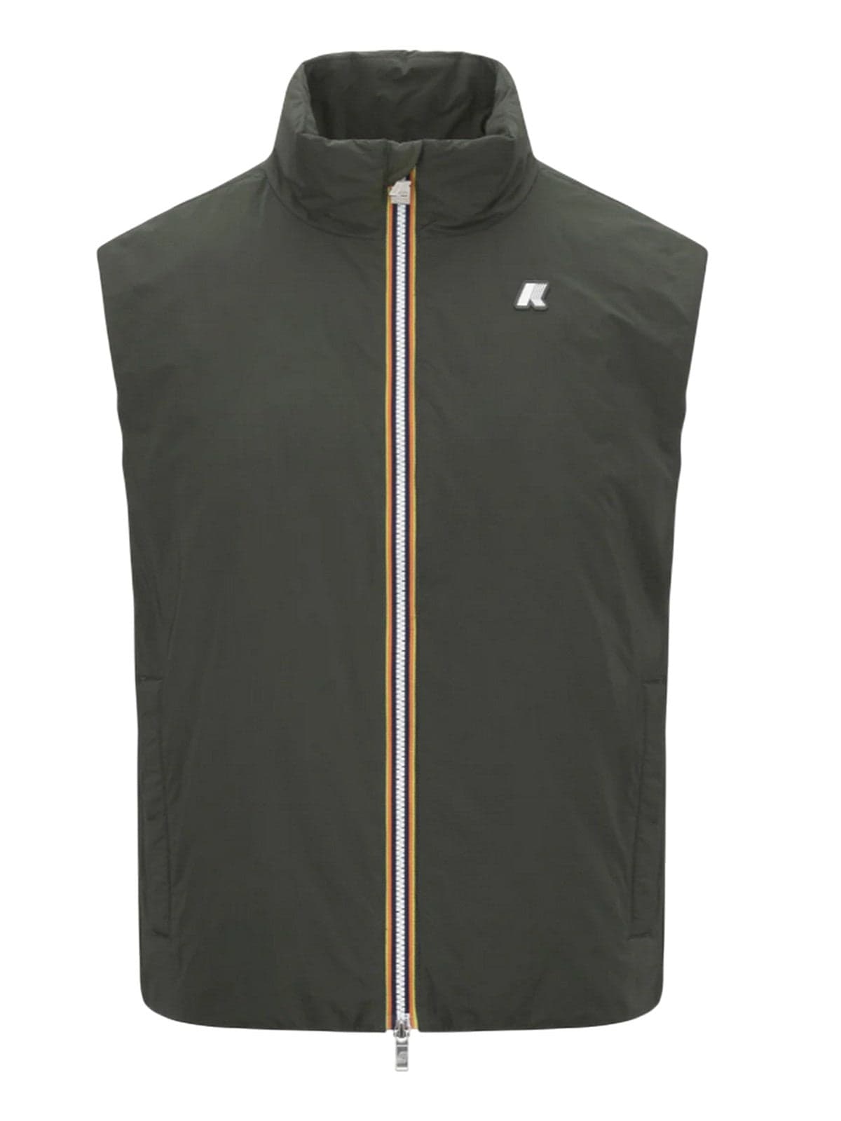 men's vest K-way - valen plain warm - green