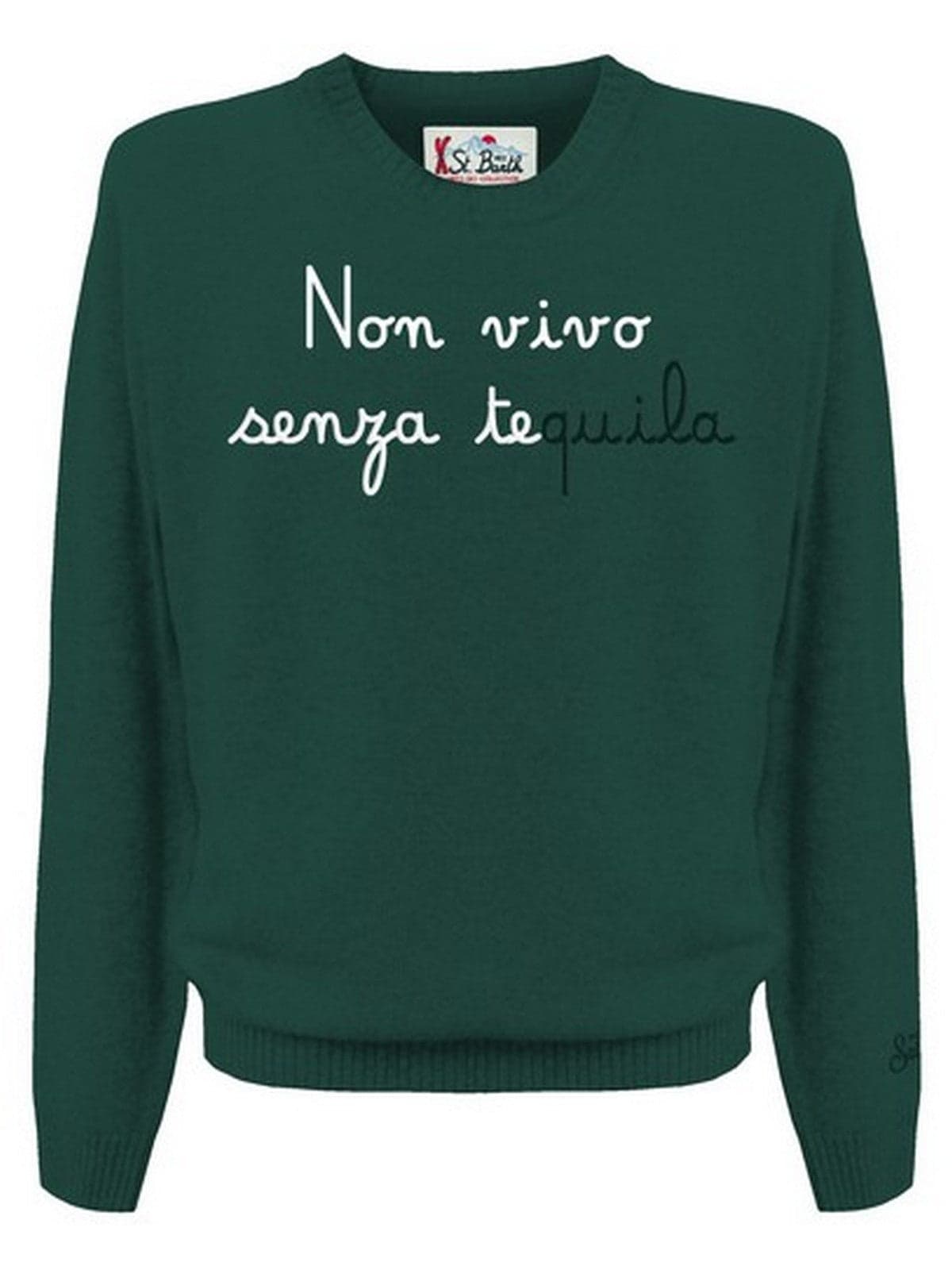 hoodie man mc2 saint barth - heron without tequila 51 emb - green
