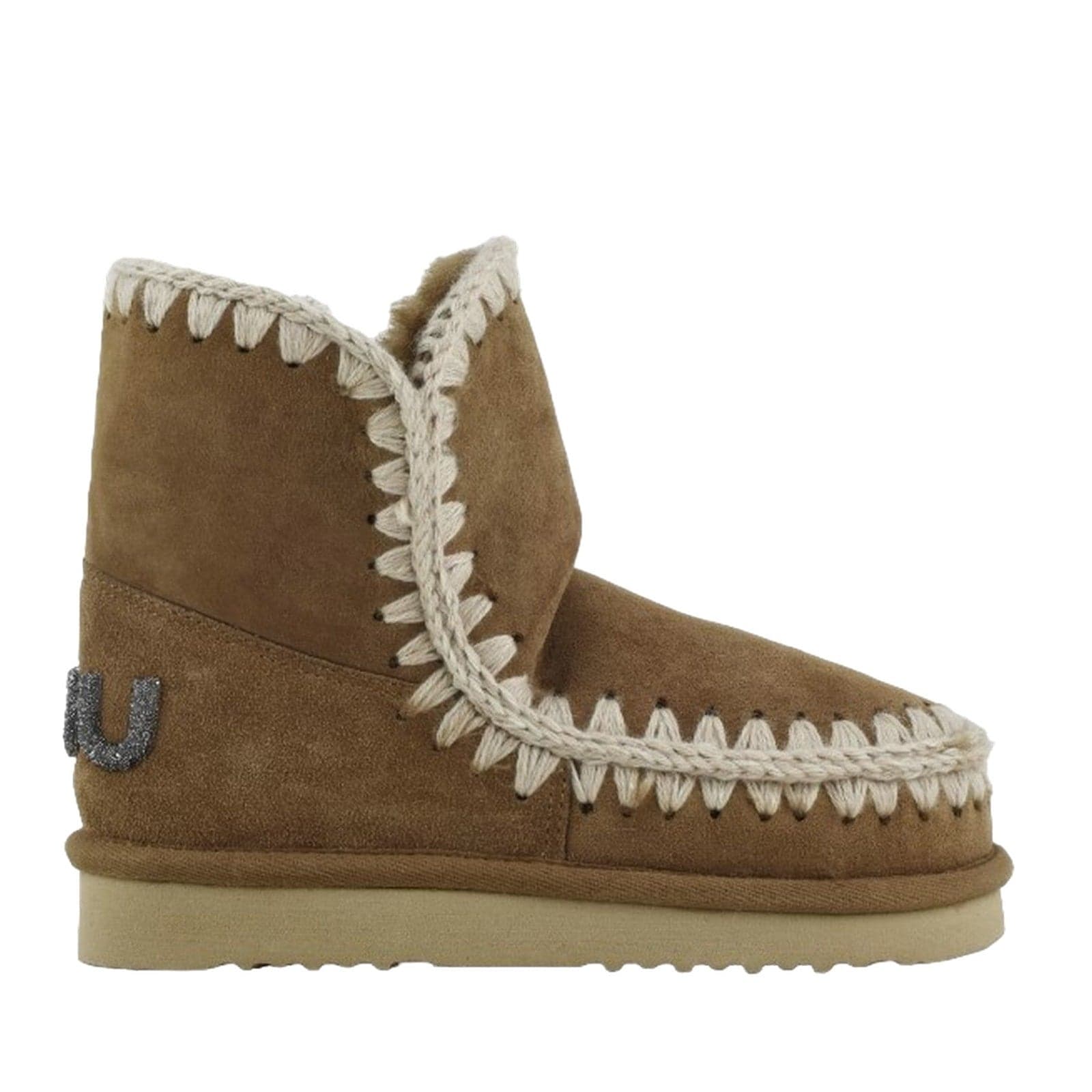 Women's boots Mou - eskimo 18 glitter logo - brown