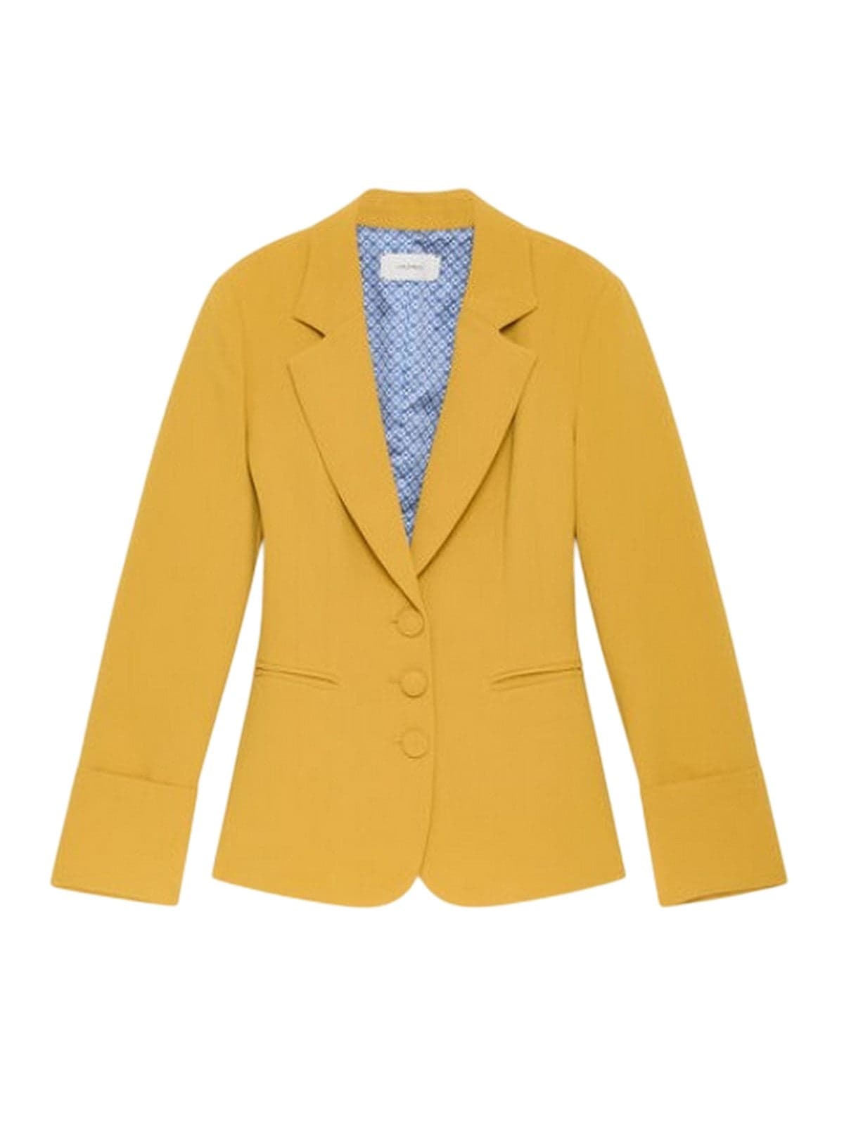 mischievous woman jackets - jacket sable crepe - mustard