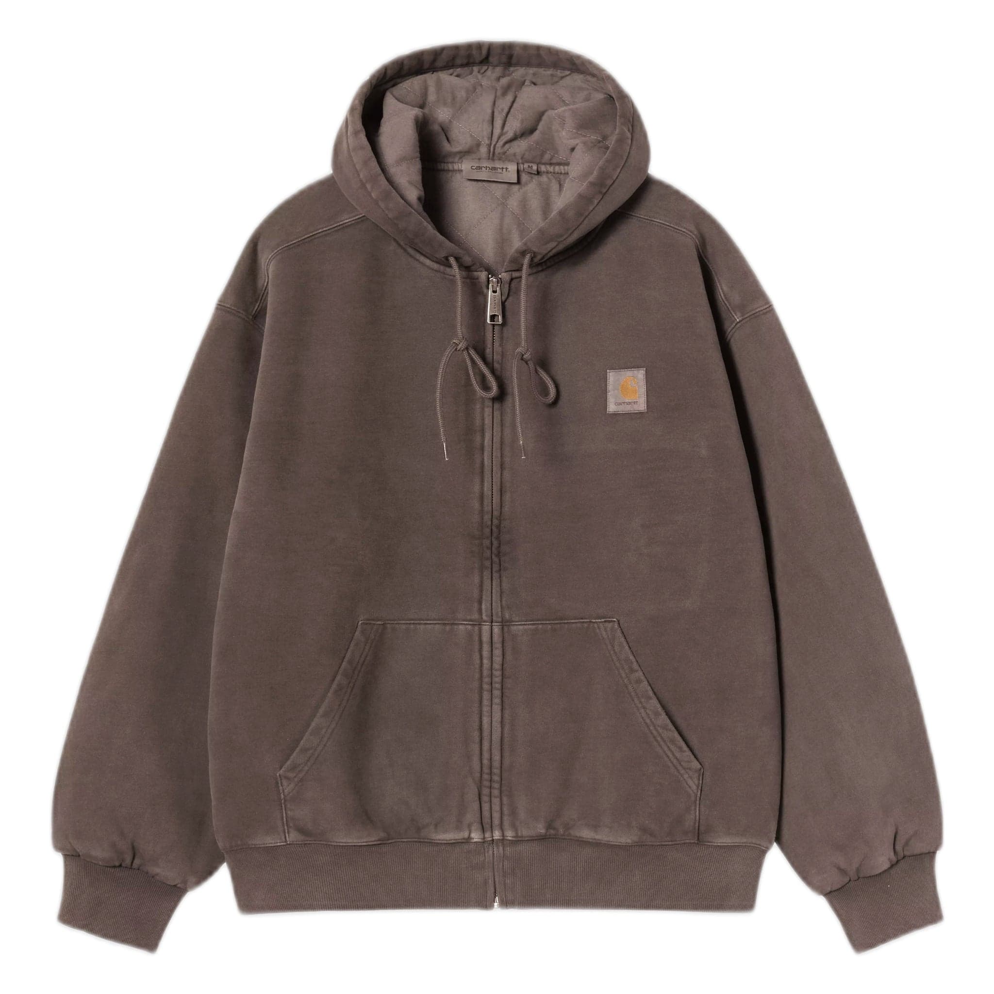 phenol Carhartt Wip hooded view jacket - tobacco garment dyed
