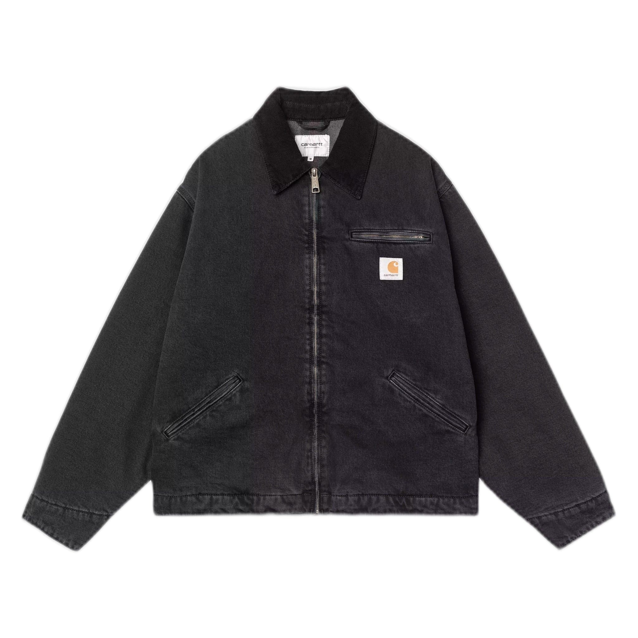 jacket Carhartt Wip og detroit jacket - black / black stone washed