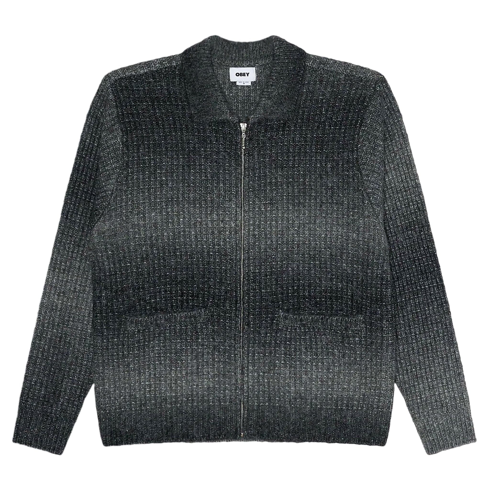 Cardigan Obey anton gradient cardigan - charcoal multi
