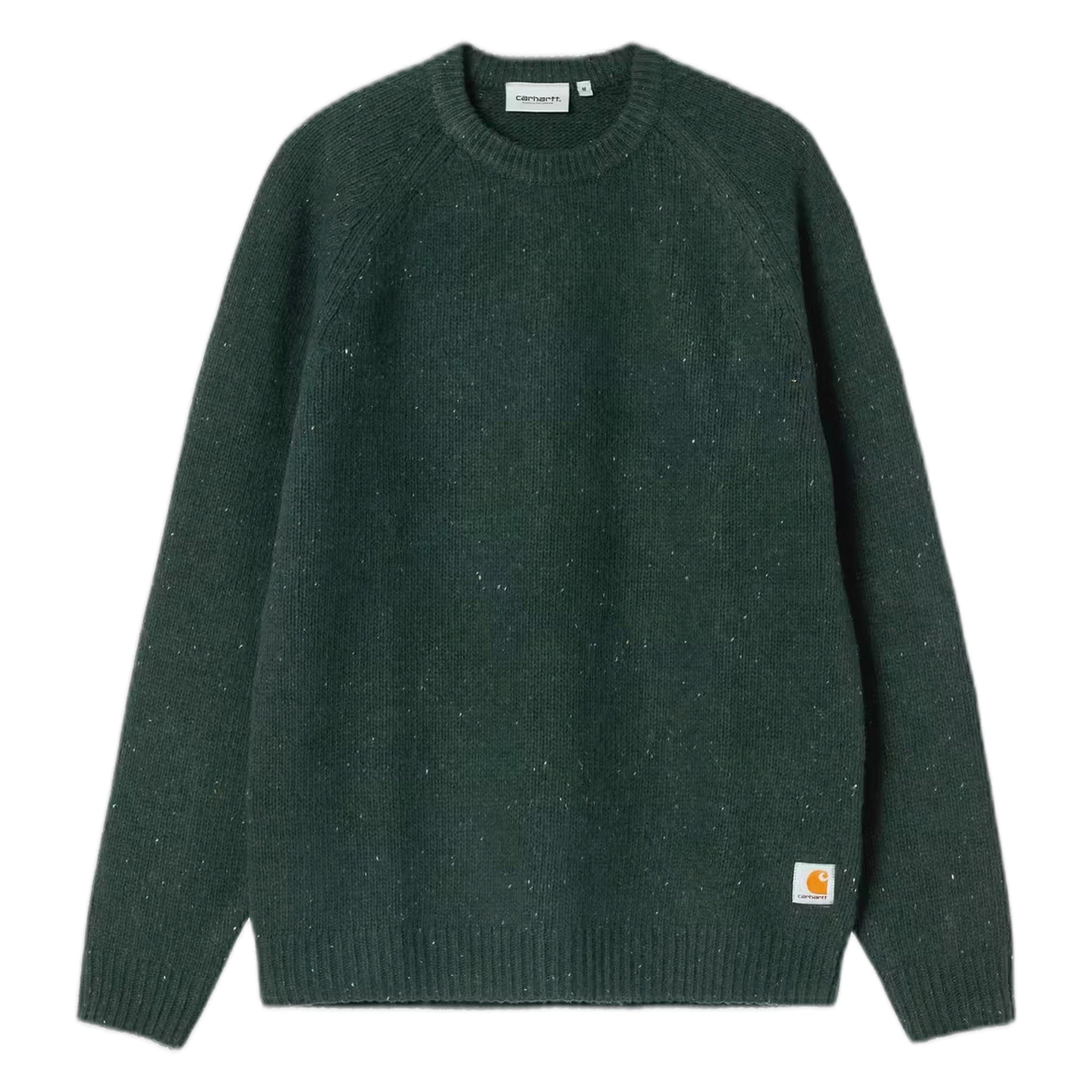 sweater Carhartt Wip anglistic sweater - speckled dark scarab