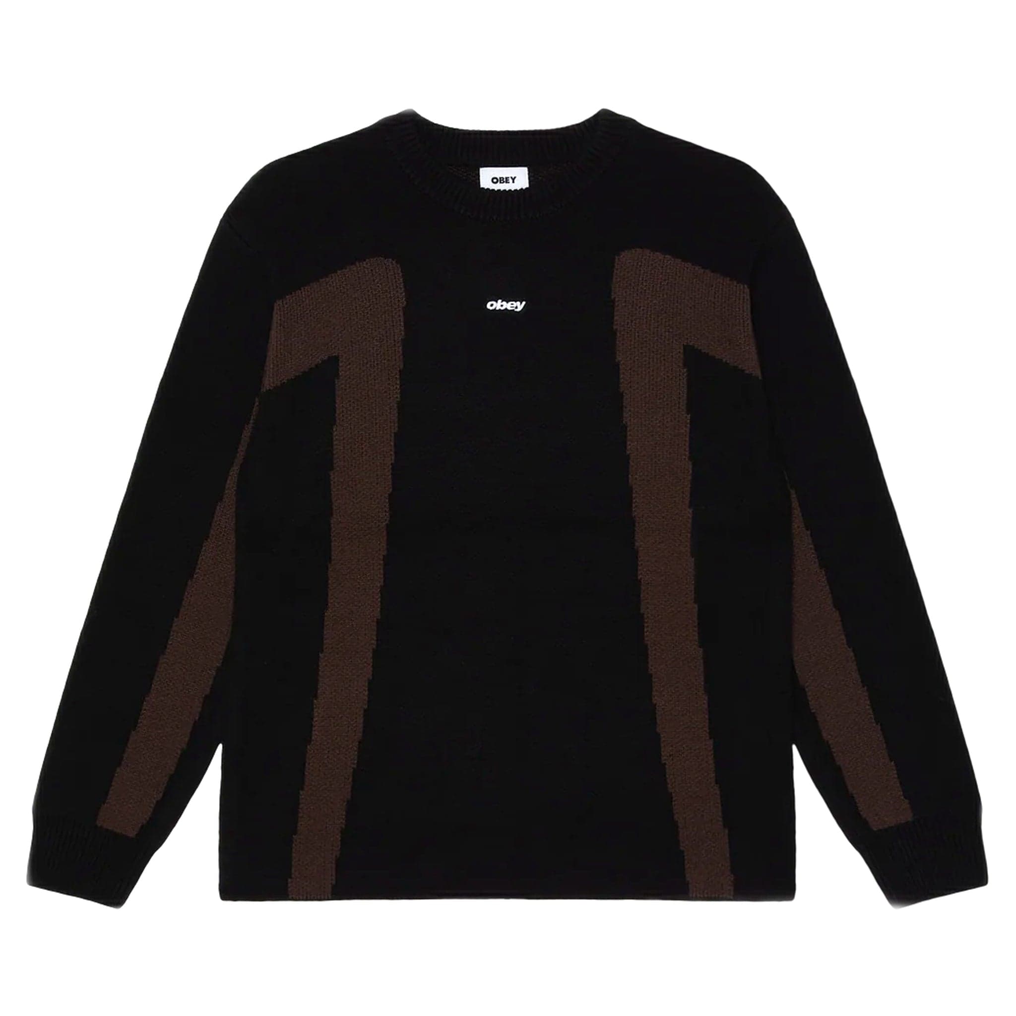sweater Obey brann sweater - digital black