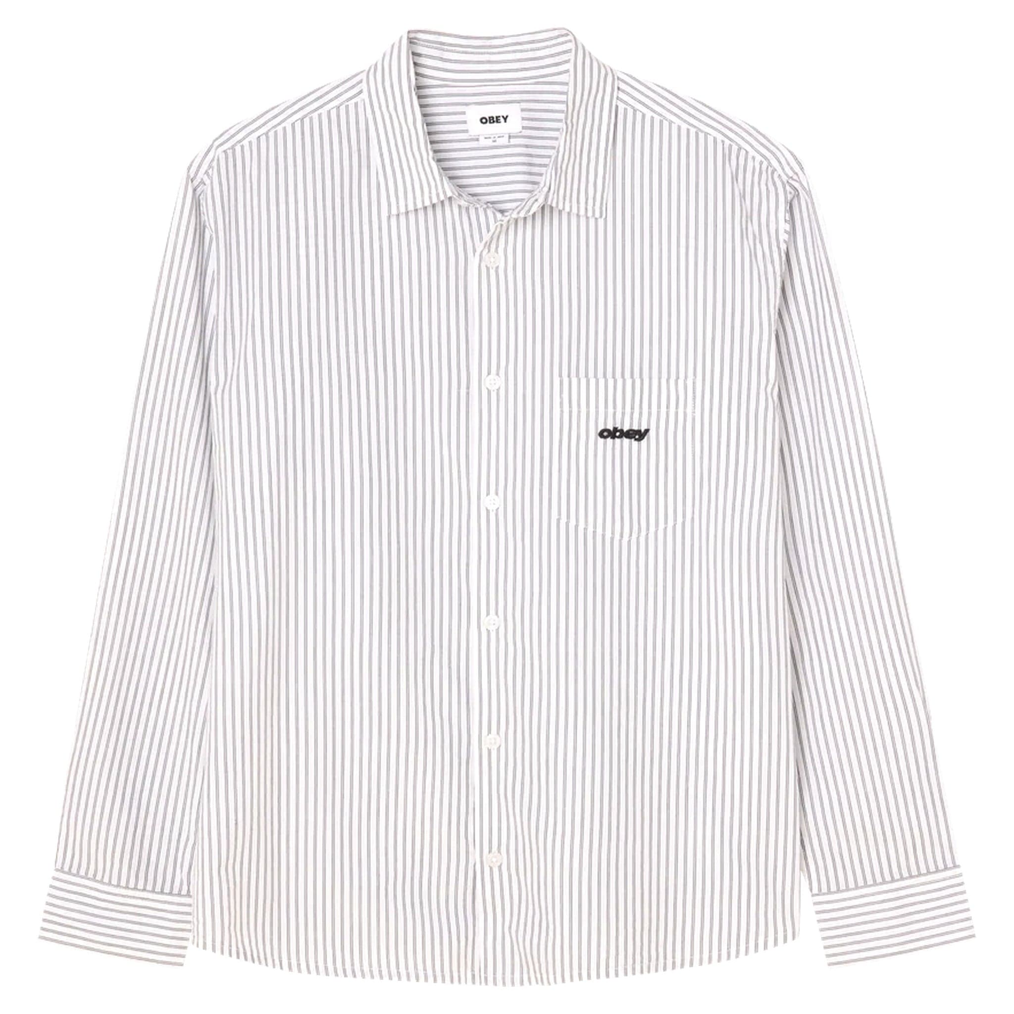 Shirt shirt Obey william woven ls - white multi