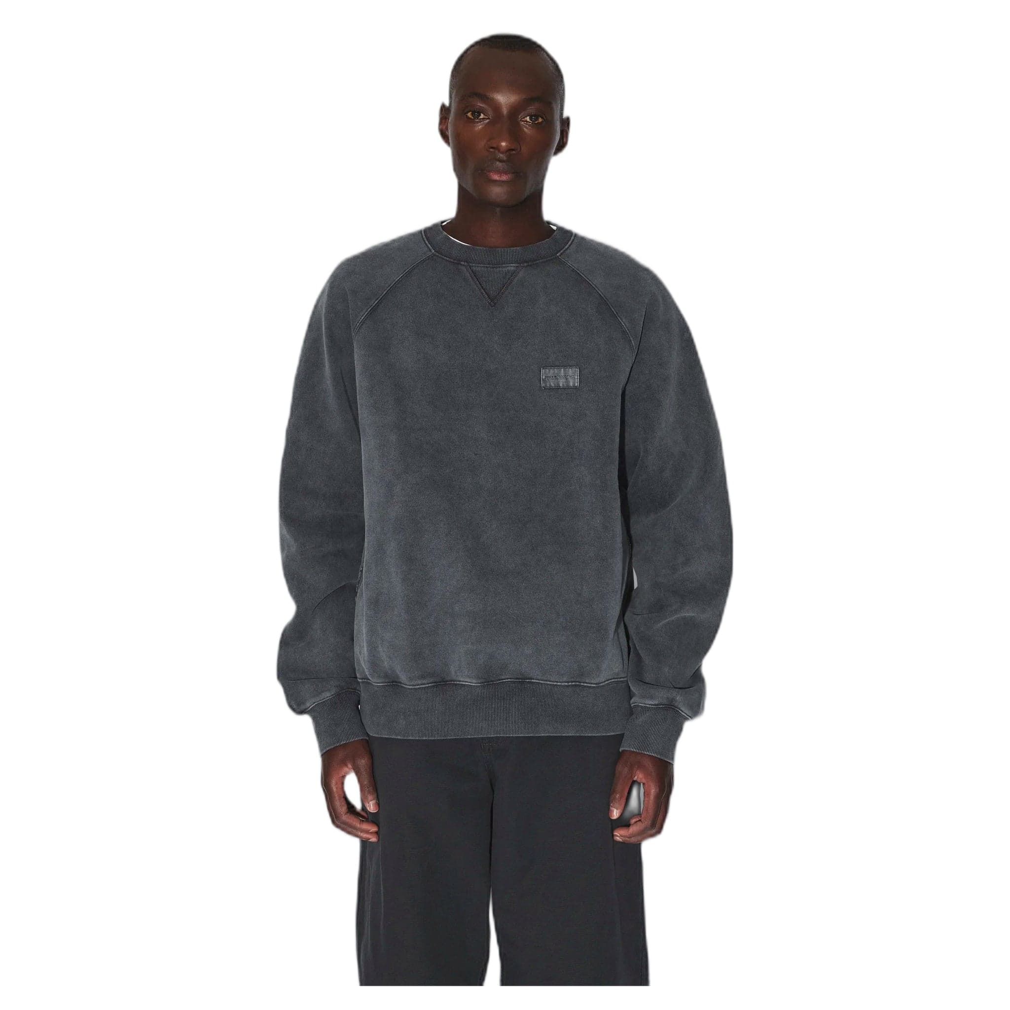 sweater - grey black overdye