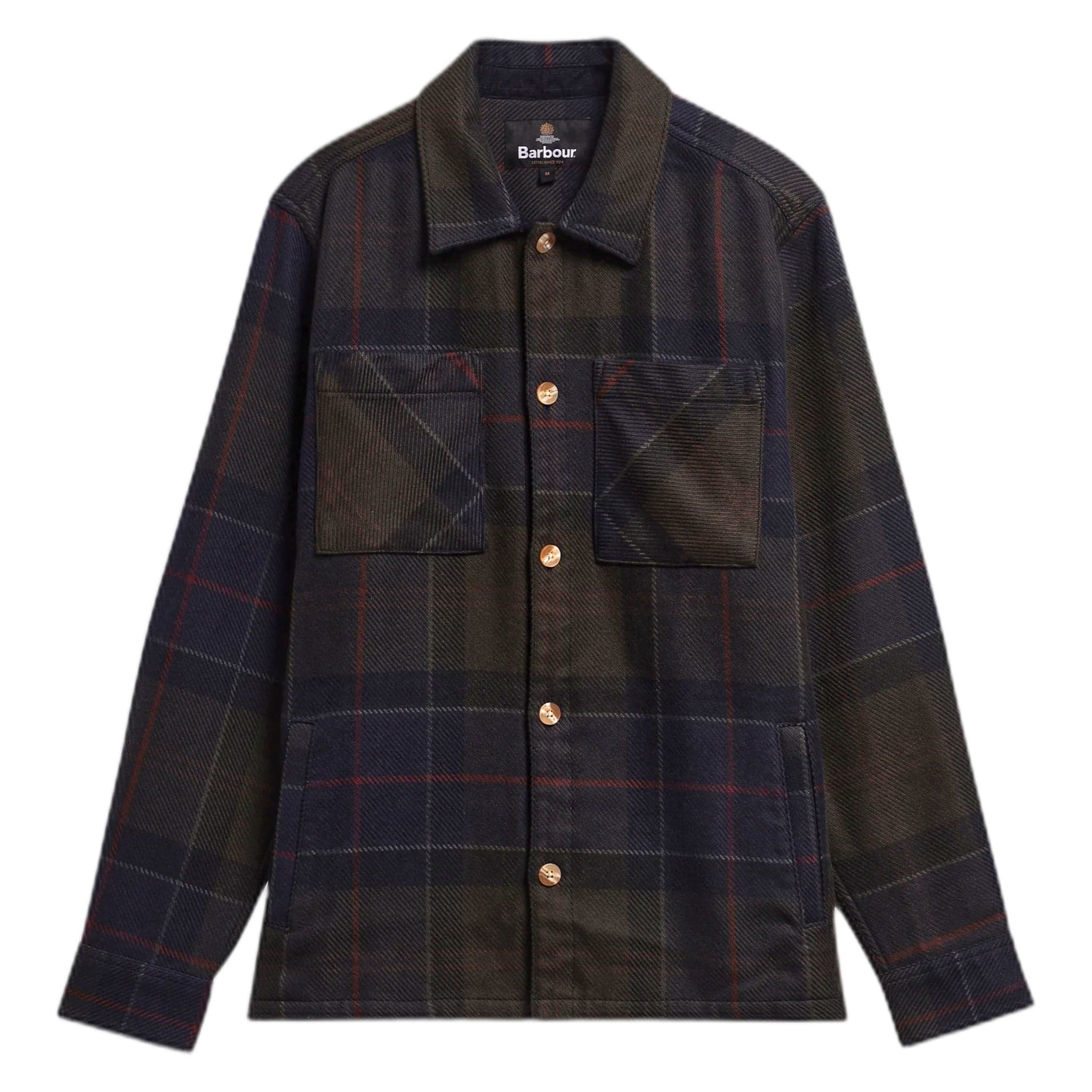 Shirt shirt Barbour oversized tartan overshirt - shadow classic tartan