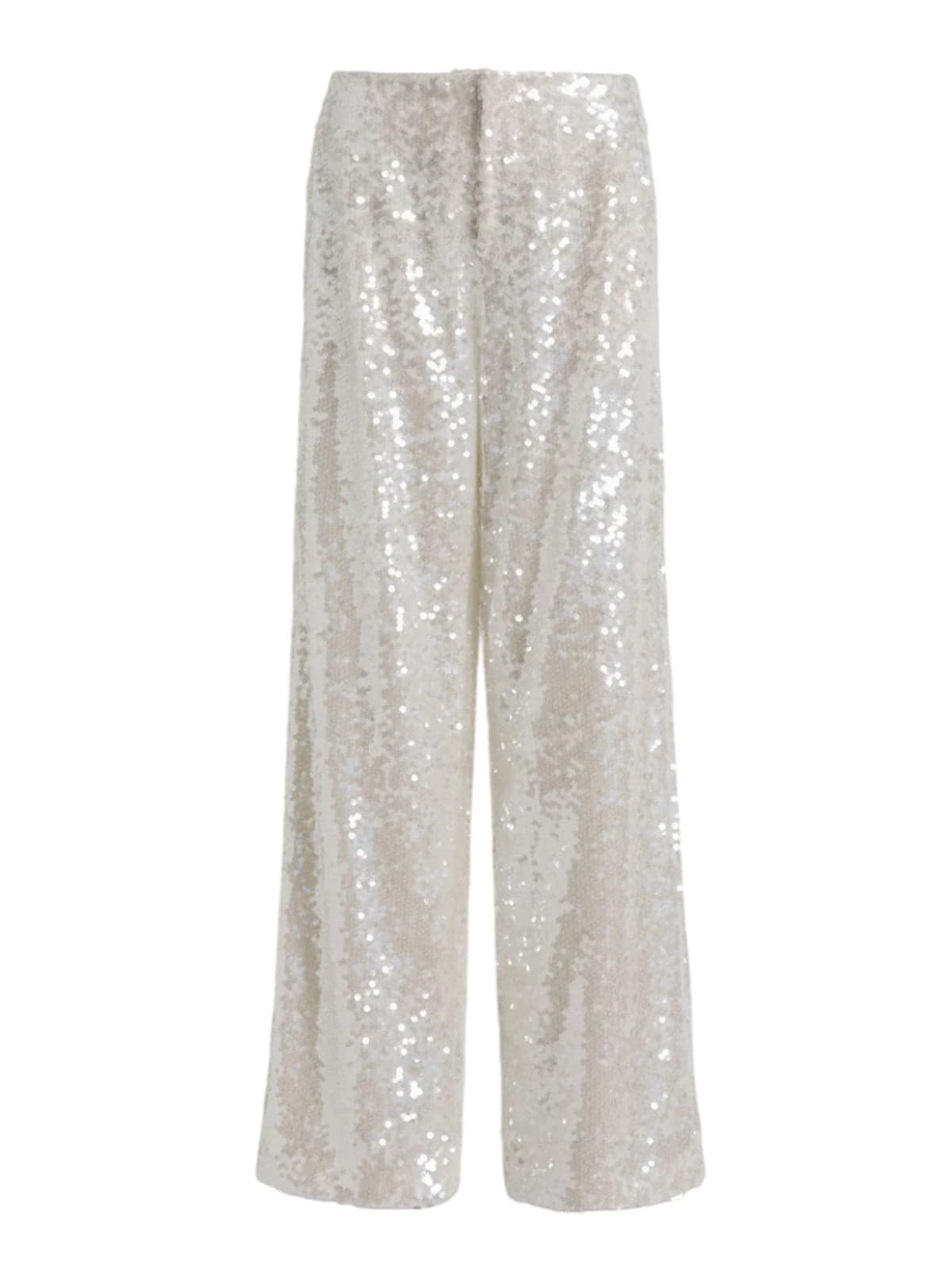 Women's trousers Alberta Ferretti - pantalone sequins - ivory