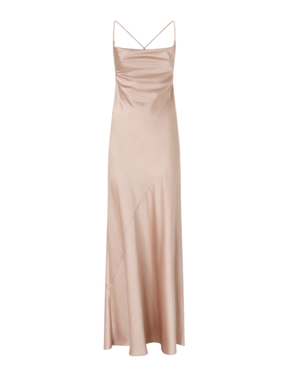evening dresses and women's ceremony Pinko - brown satin dress - pink
