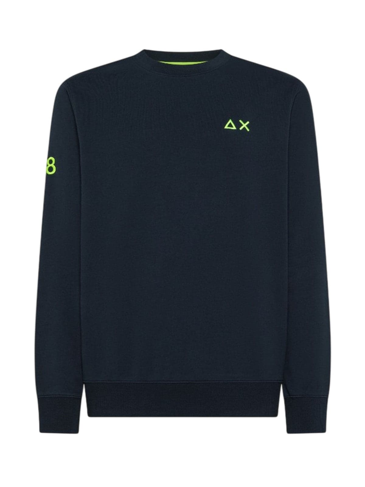 hoodie man Sun68 - sweatshirt Sun68 fluo basic - blue