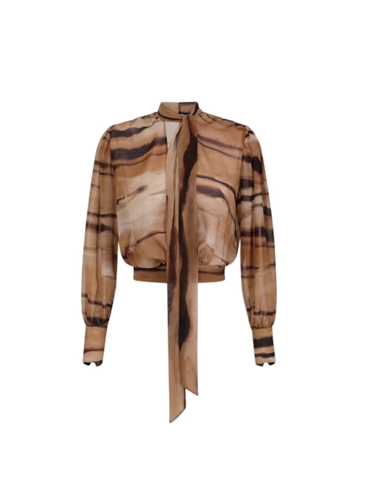 blouses and shirts woman Elisabetta Franchi - shirt - camel