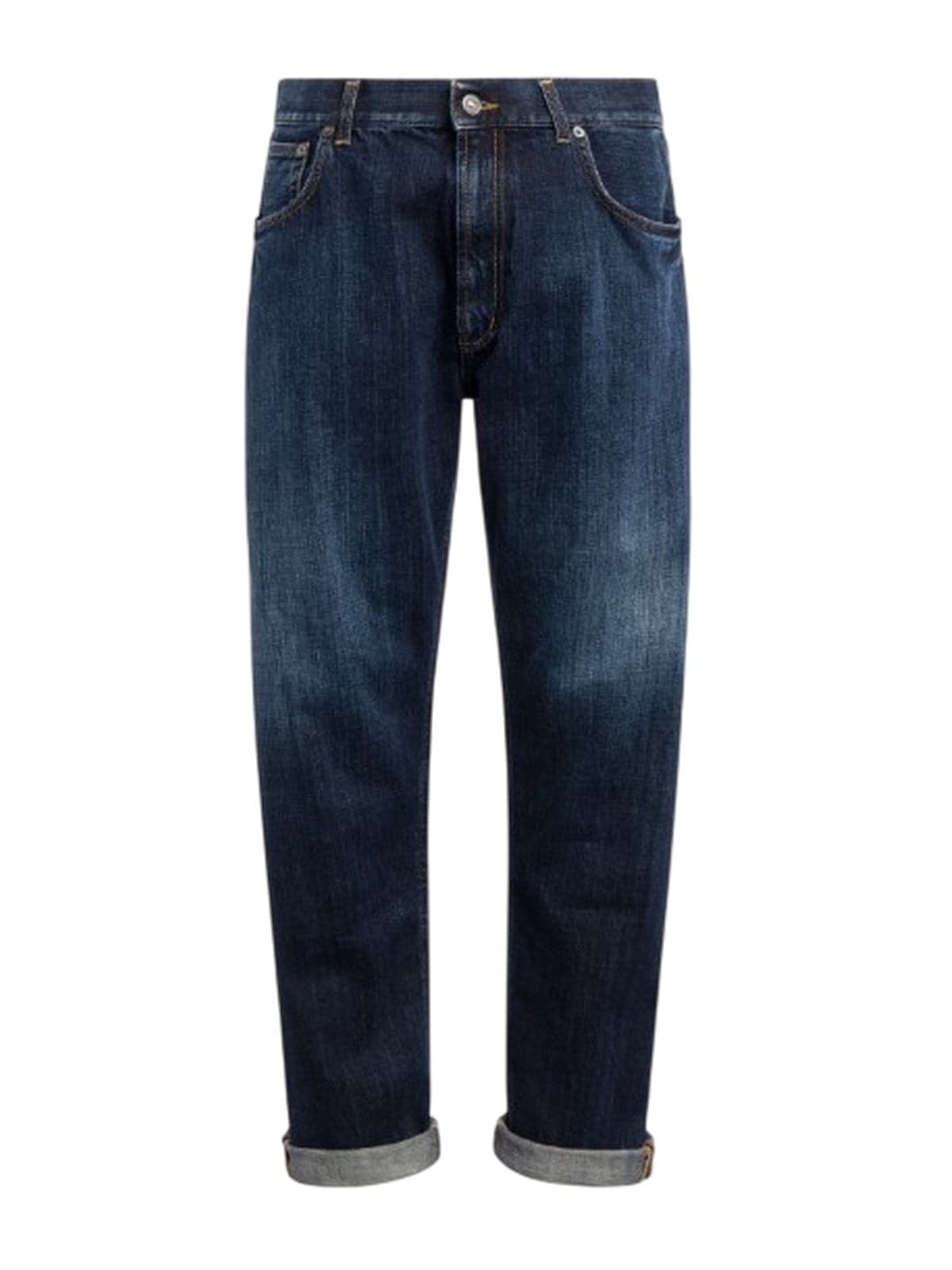 jeans man Dondup - jeans 5 pockets loose ervin in denim fixed cross bl - blue