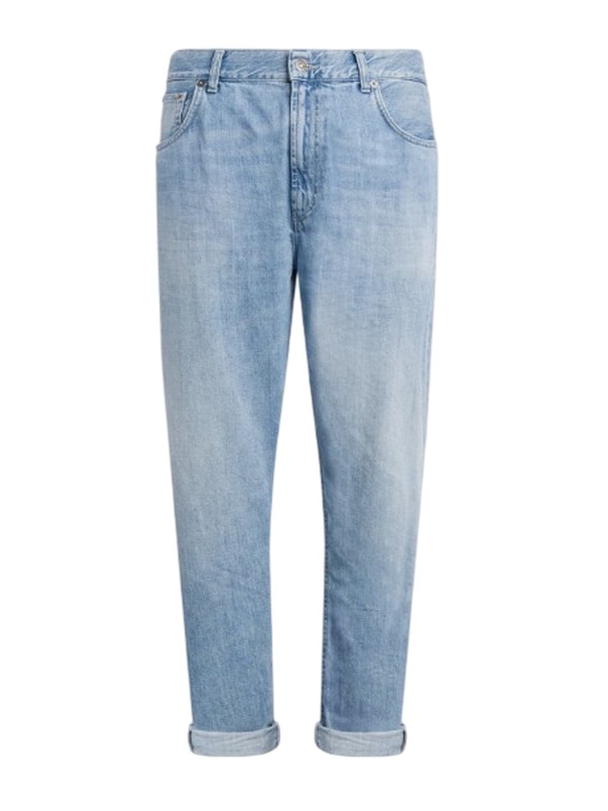 jeans man Dondup - jeans 5 pockets loose ervin in denim fixed cross bl - blue