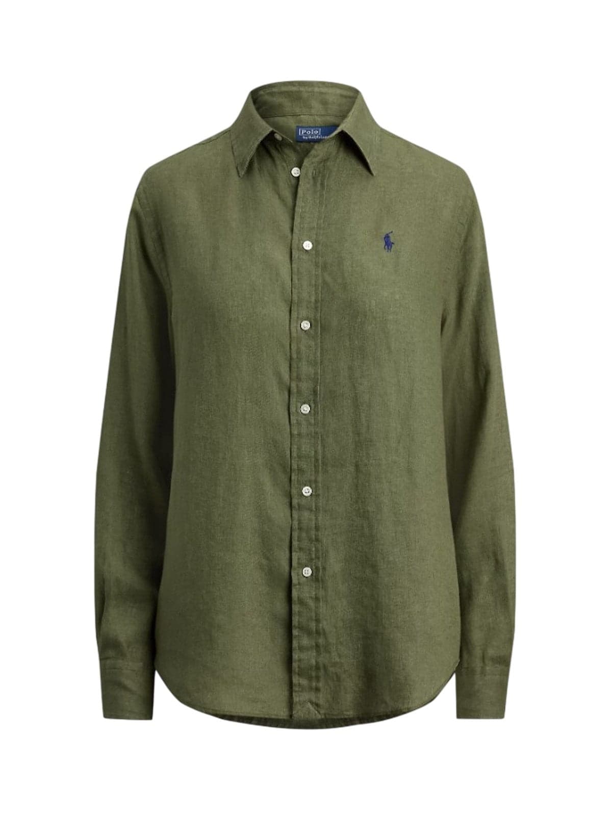 blouses and shirts woman Ralph Lauren - classic long sleeve button front shirt - green