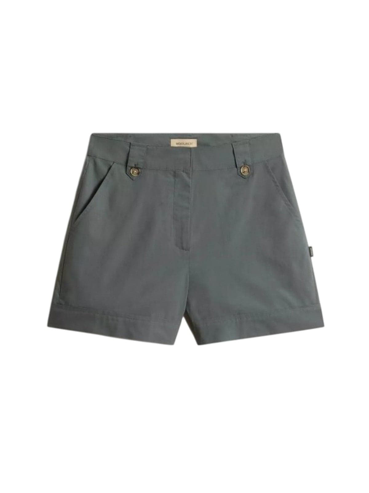 Women's shorts Woolrich - cotton poplin shorts forest veil - green