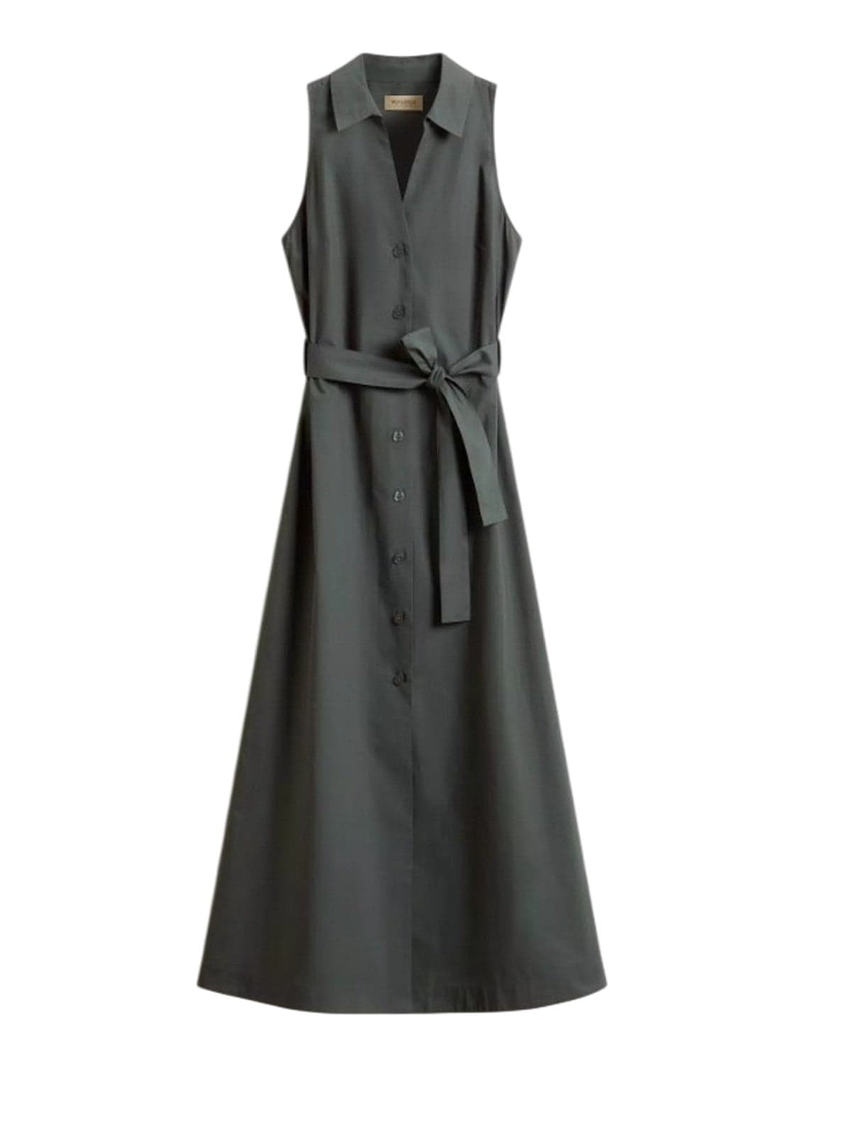 casual woman clothes Woolrich - cotton poplin shirt dress forest veil - green