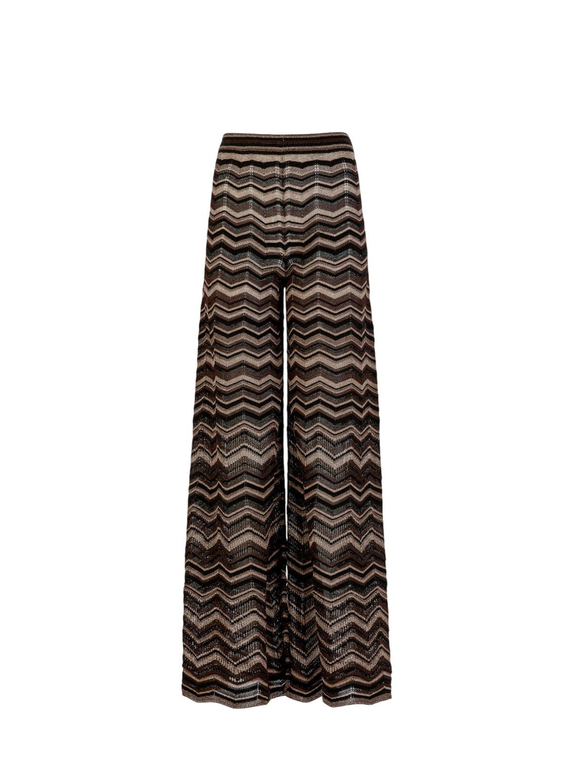 women's pants d.exterior - chevron traf pant straight - brown