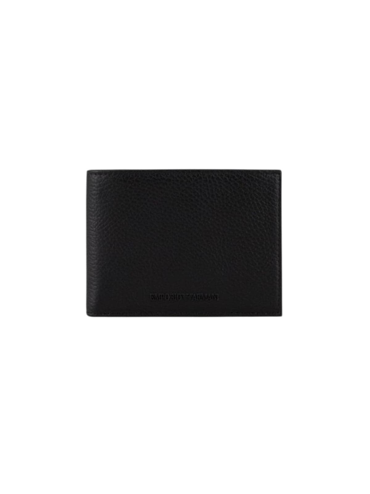 Other (accessories) man Emporio Armani - bi-fold lt grey wallet - black