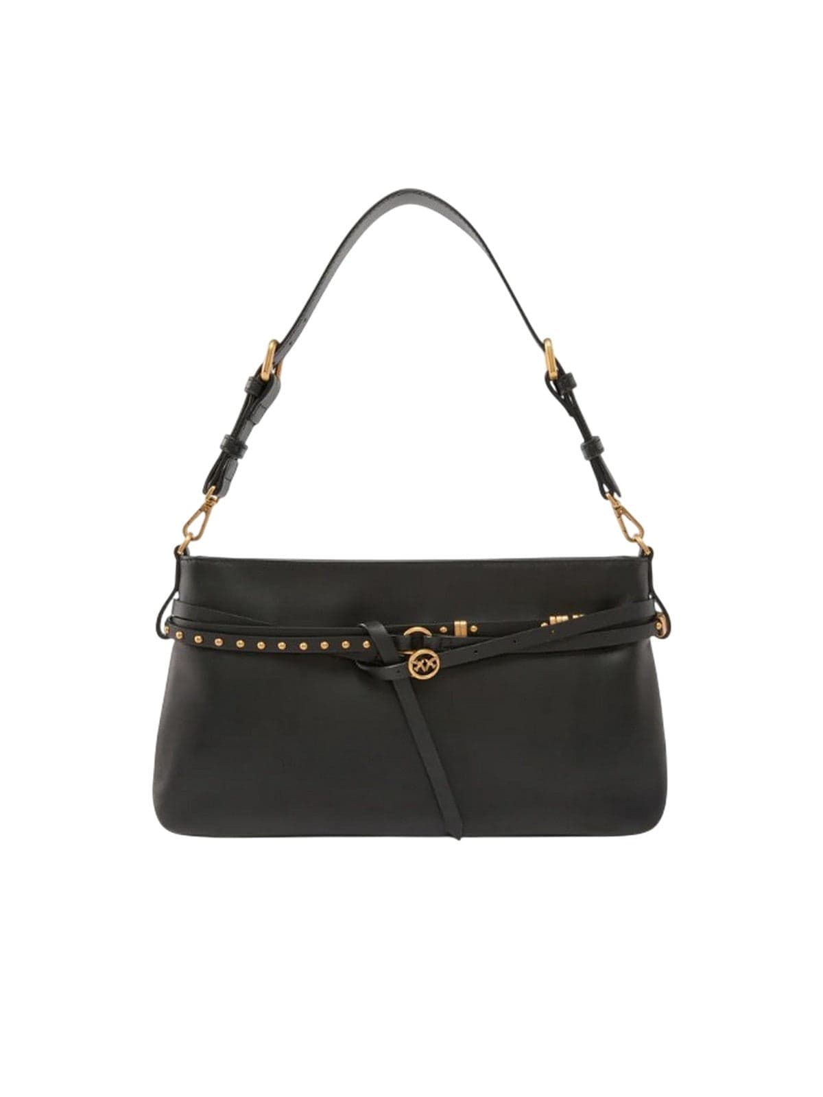 shoulder bags woman Pinko - belt bag classic suede - black